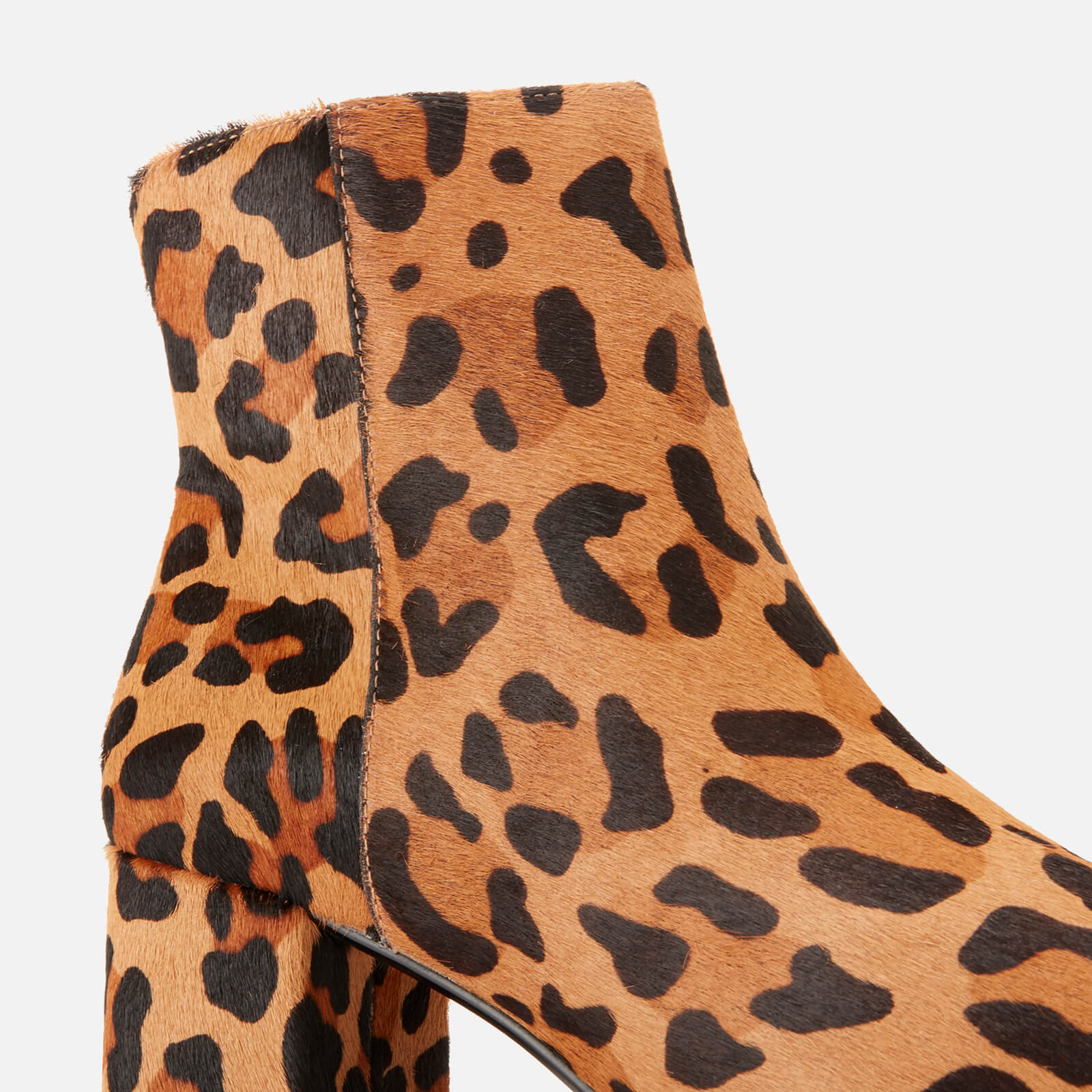 Dune Women s Omarii Leopard Print Heeled Ankle Boots Dark Leopard Allsole