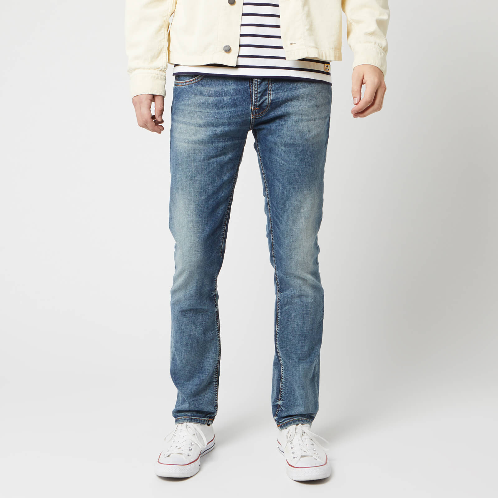Nudie Jeans Men's Grim Tim Slim Jeans - Worn in Broken - W30/L30 | Coggles