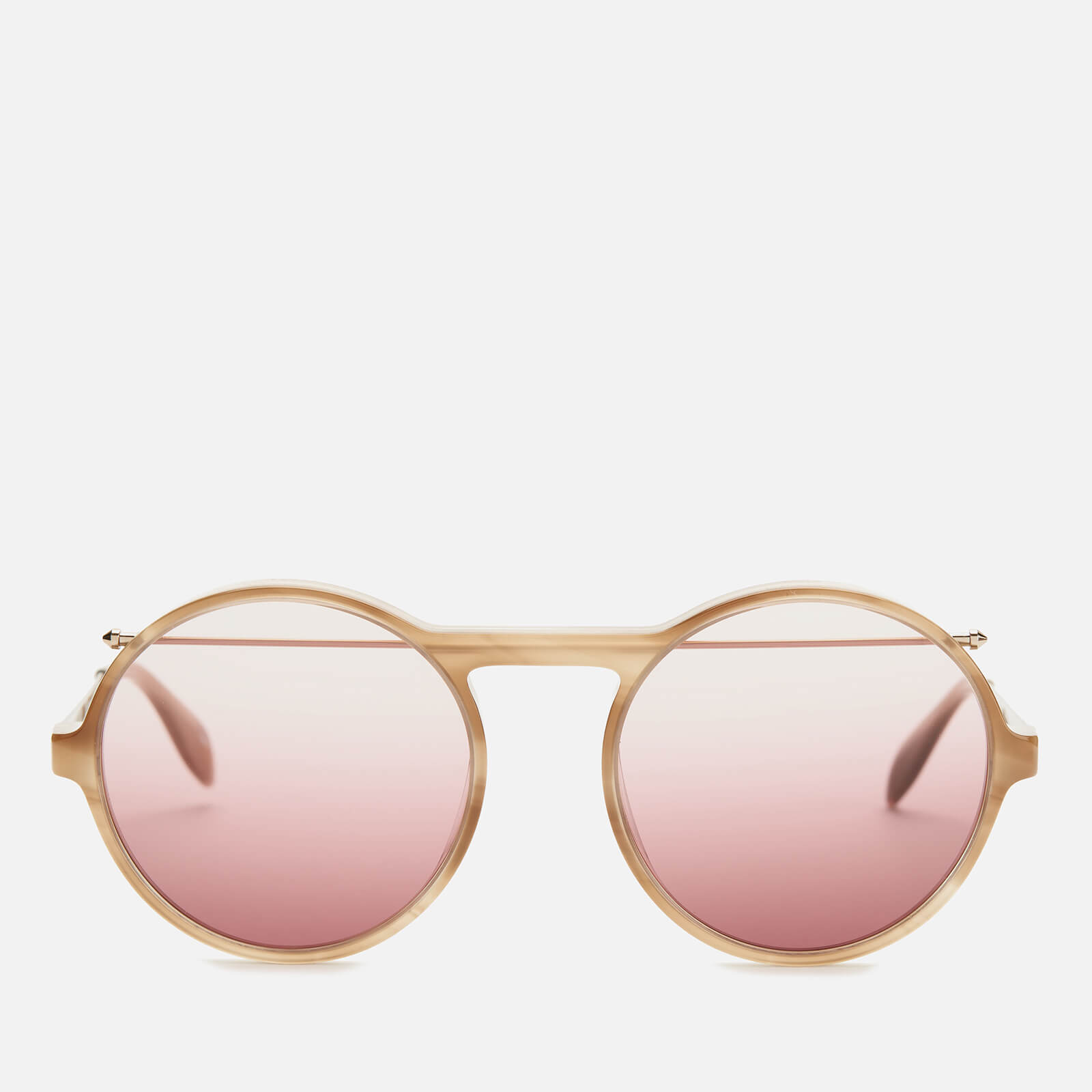 Alexander mcqueen round metal sunglasses store