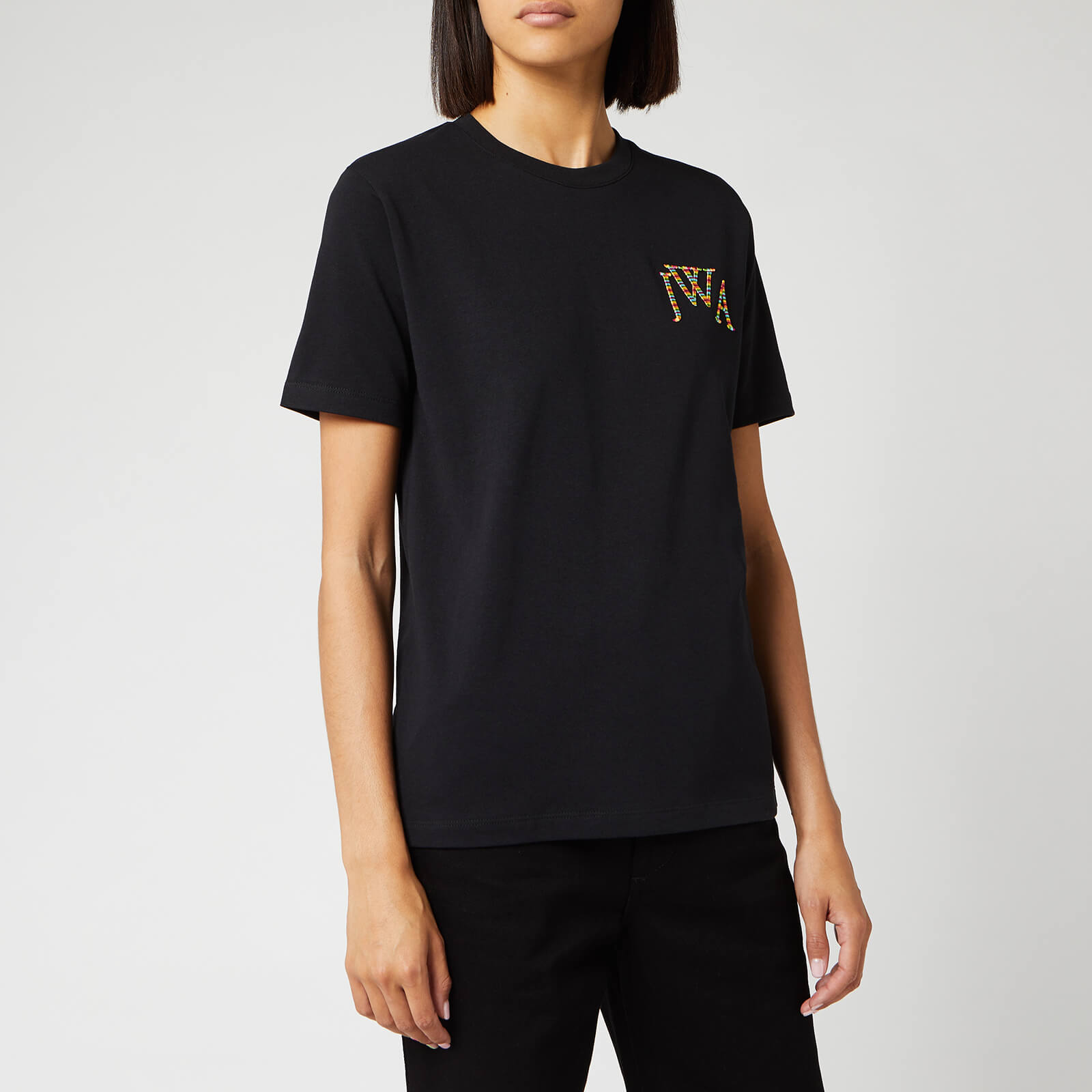 JW Anderson Women's JWA Embroidery Logo T-Shirt - Black