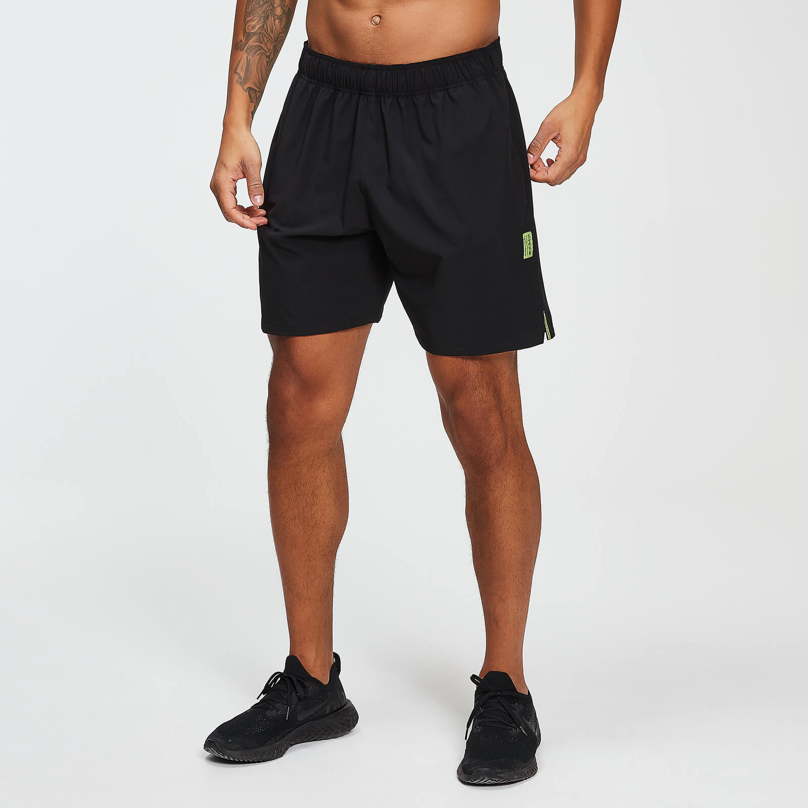 MP Men's Training Stretch Woven 7 Inch Shorts - Black - XS