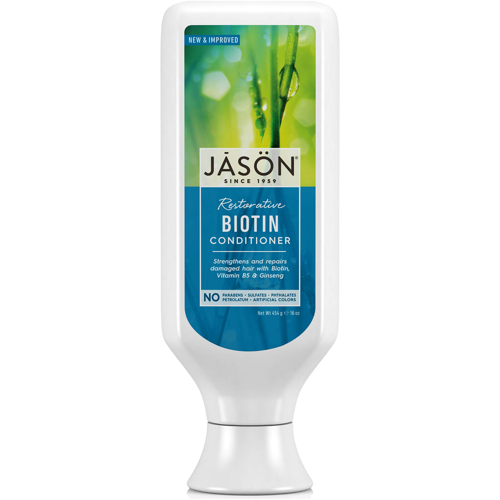 JASON Hair Care Biotin and Hyaluronic Acid Conditioner 454g