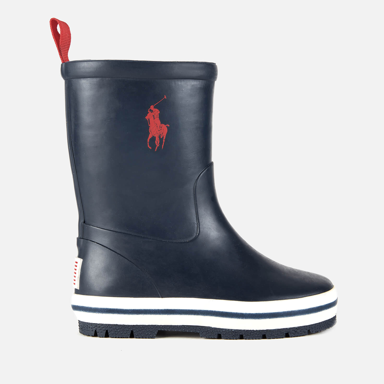 Polo Ralph Lauren Toddler s Kelso Polo Player Wellington Boots Navy Red Allsole