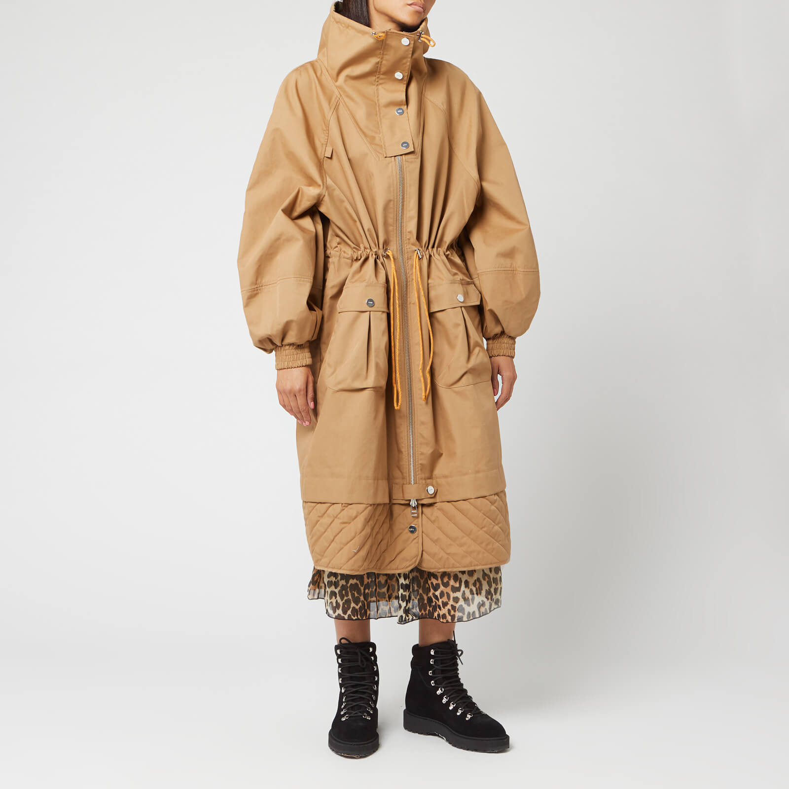 Ganni phillips cotton coat new arrivals