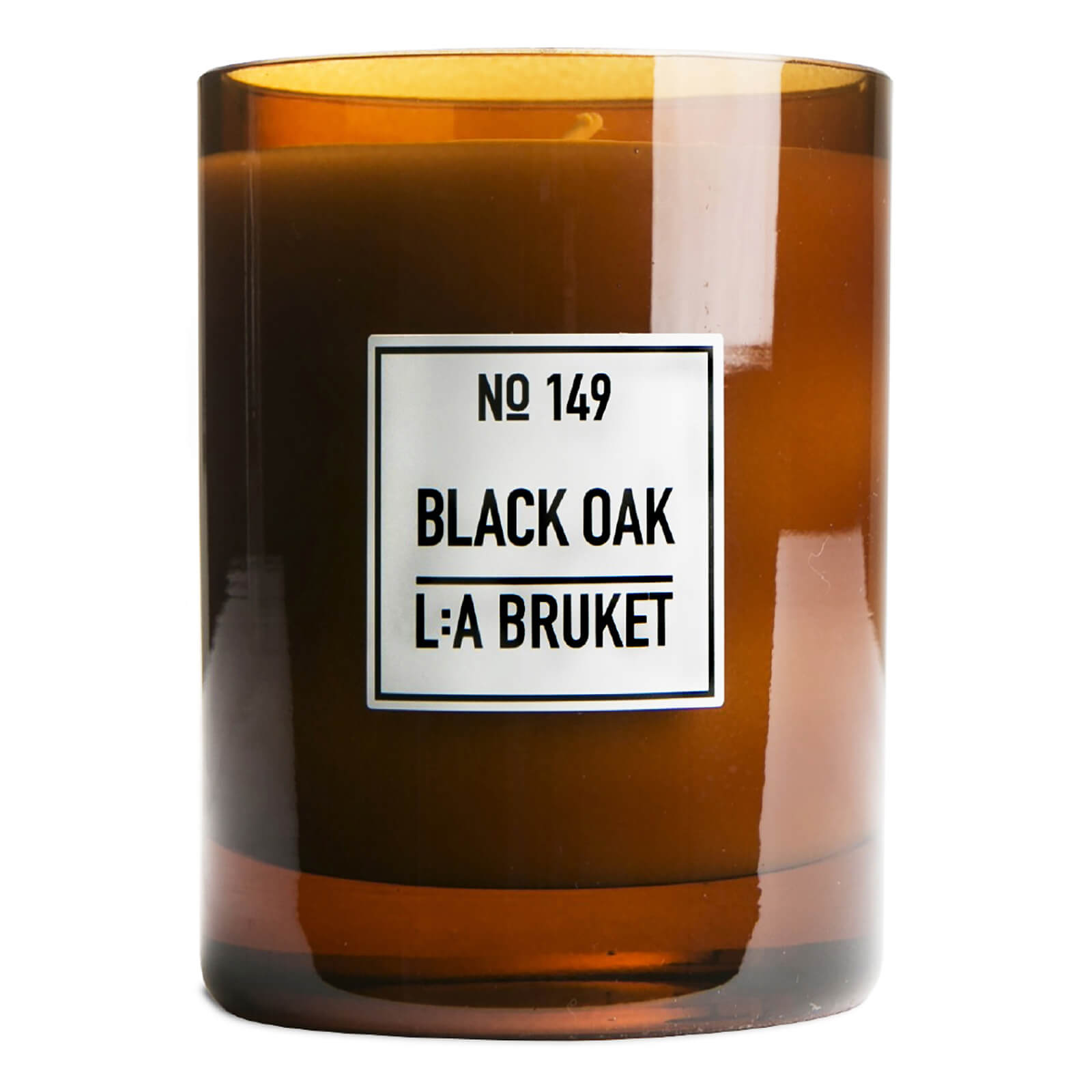 L:A BRUKET Large Black Oak Scented Candle 260g