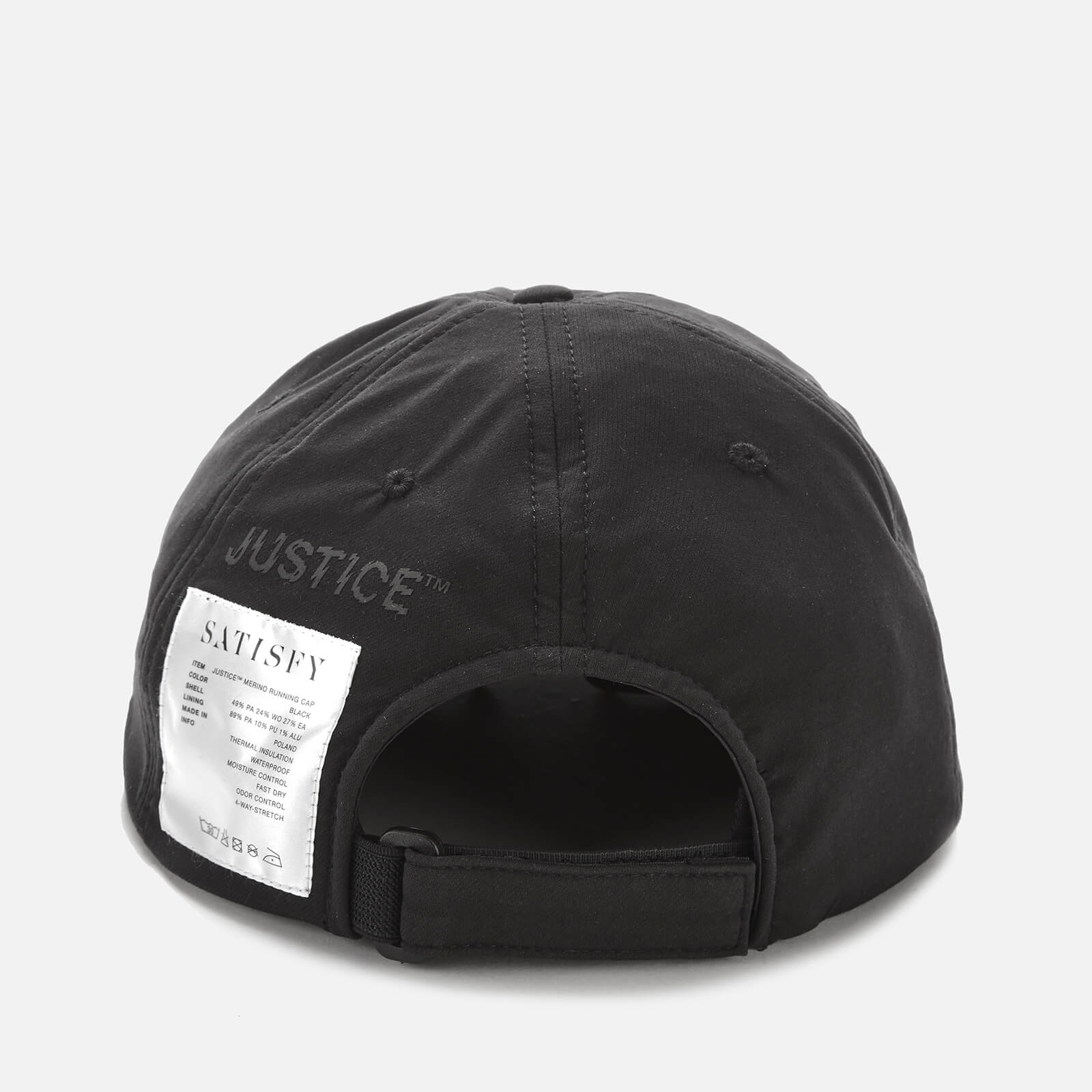 早い者勝ち Running Merino Justice Men's Satisfy Cap Coggles | Black - 帽子