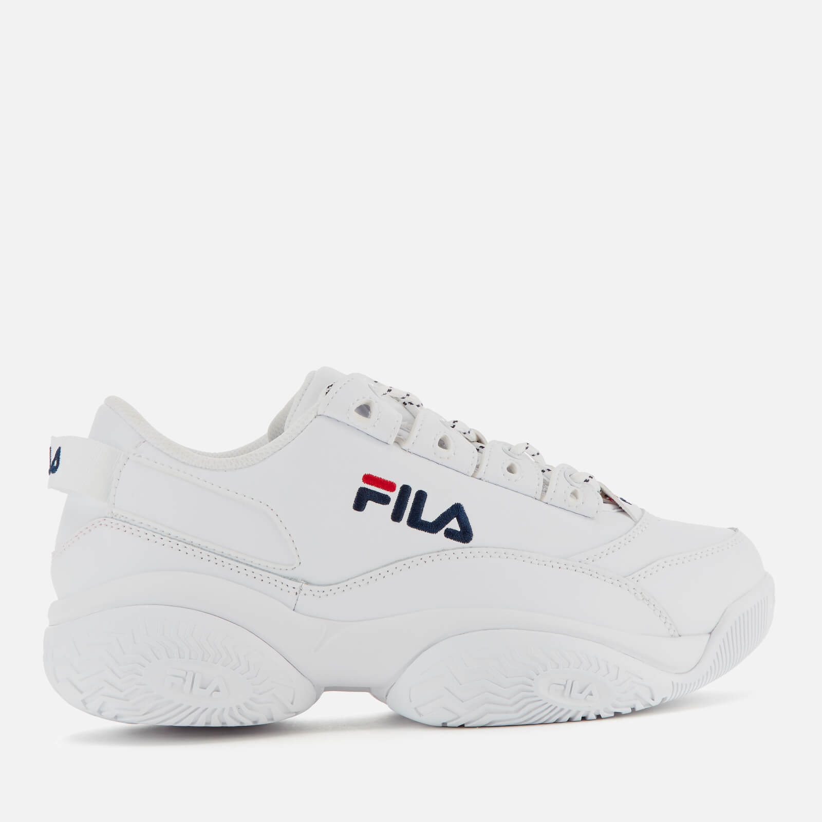 Red white sales and blue filas