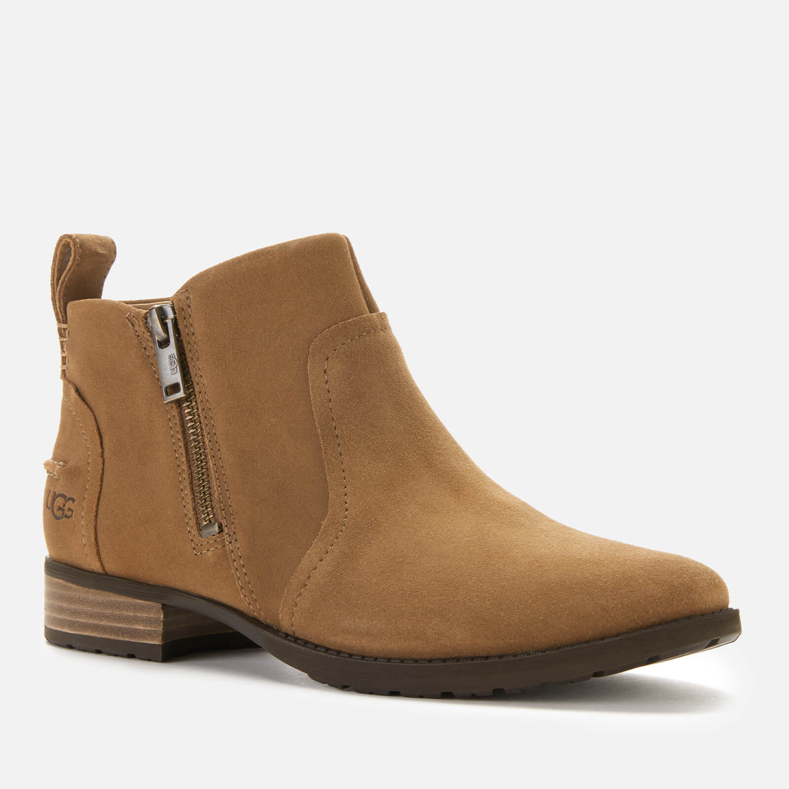 UGG Women s Aureo II Suede Waterproof Ankle Boots Chestnut Allsole