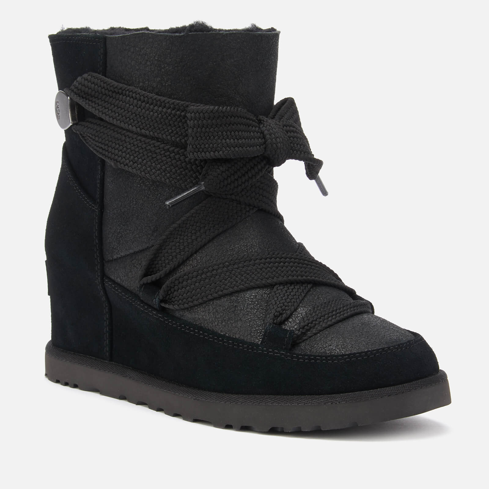 Ugg wedge sales lace up boots