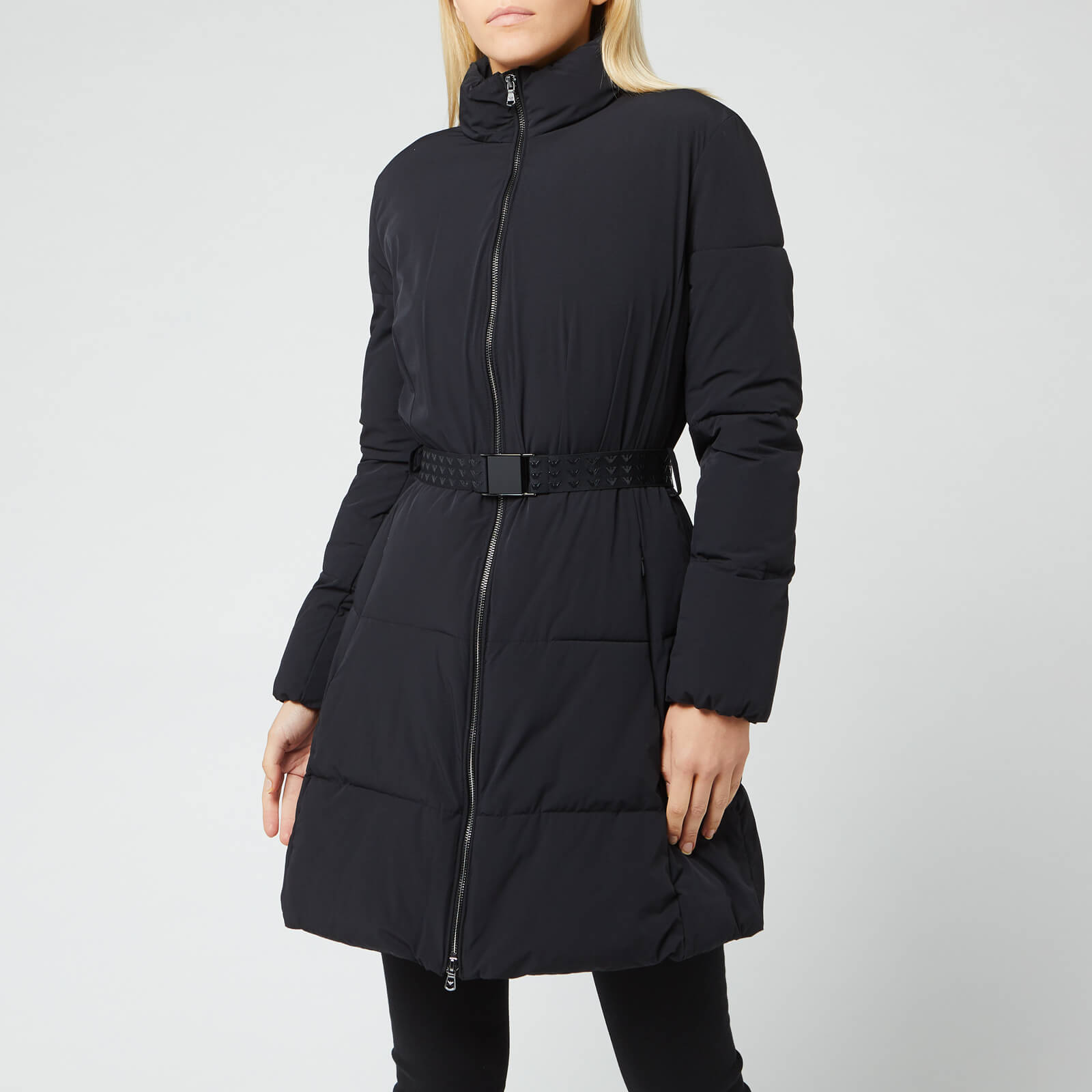 Emporio Armani Women s Padded Belt Coat Black IT 36 UK 4 Coggles