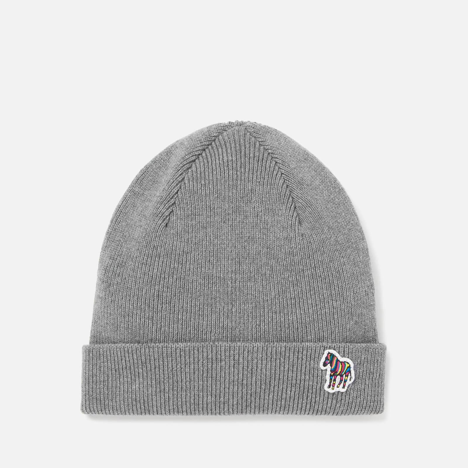 PS Paul Smith Men s Zebra Patch Beanie Slate Grey Coggles