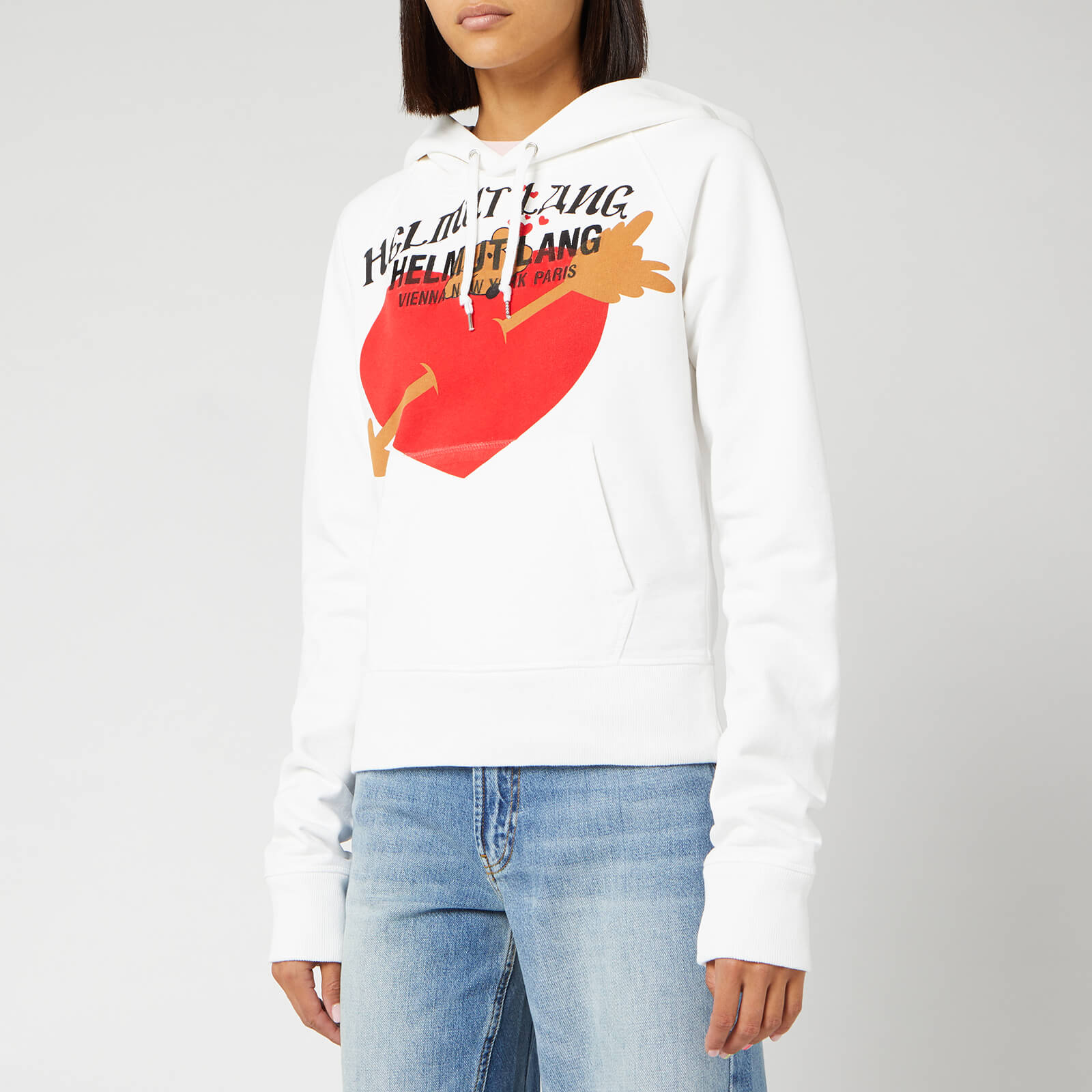 Helmut Lang Women s PZ Valentine Standard Hoodie Chalk White Coggles