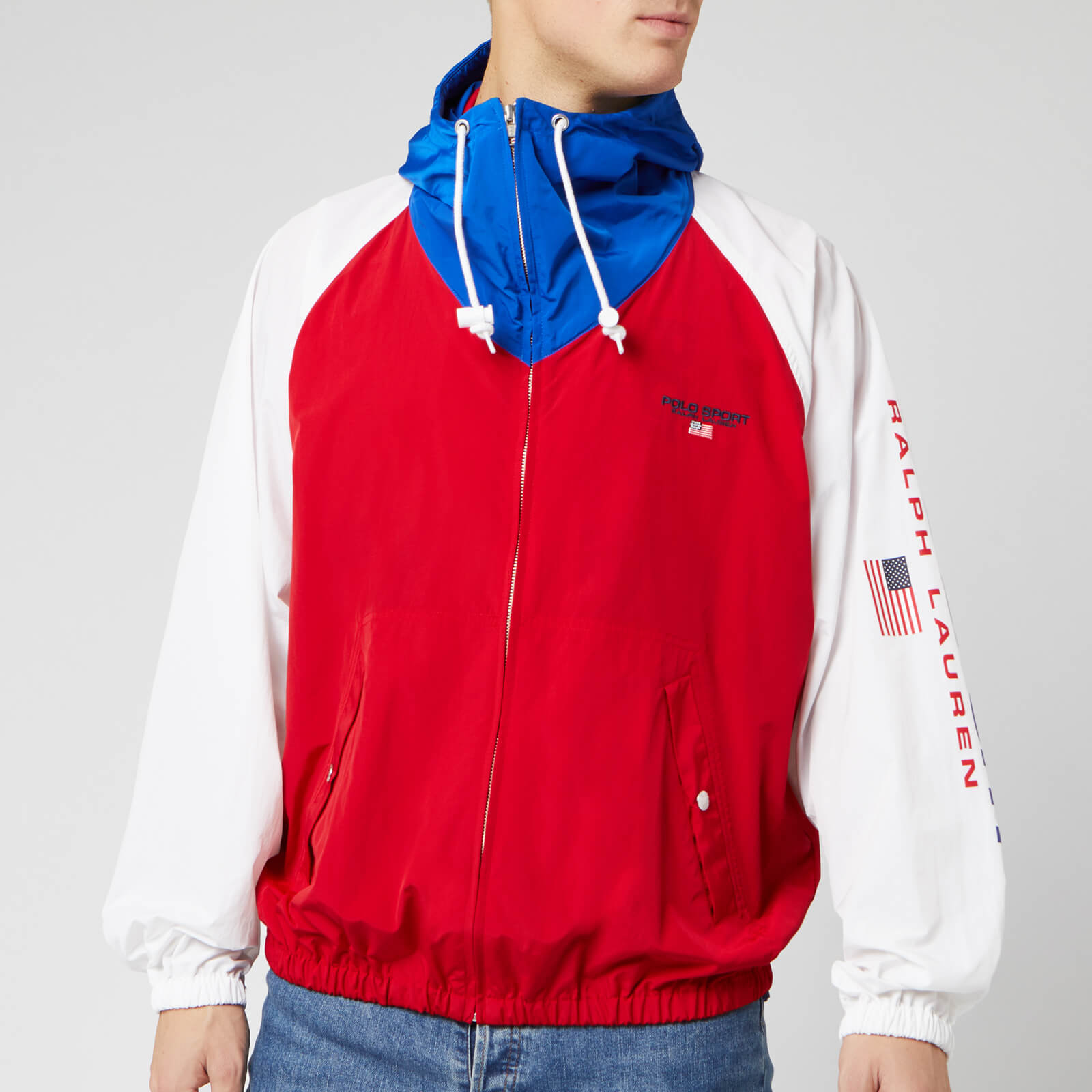 Polo windbreaker red top