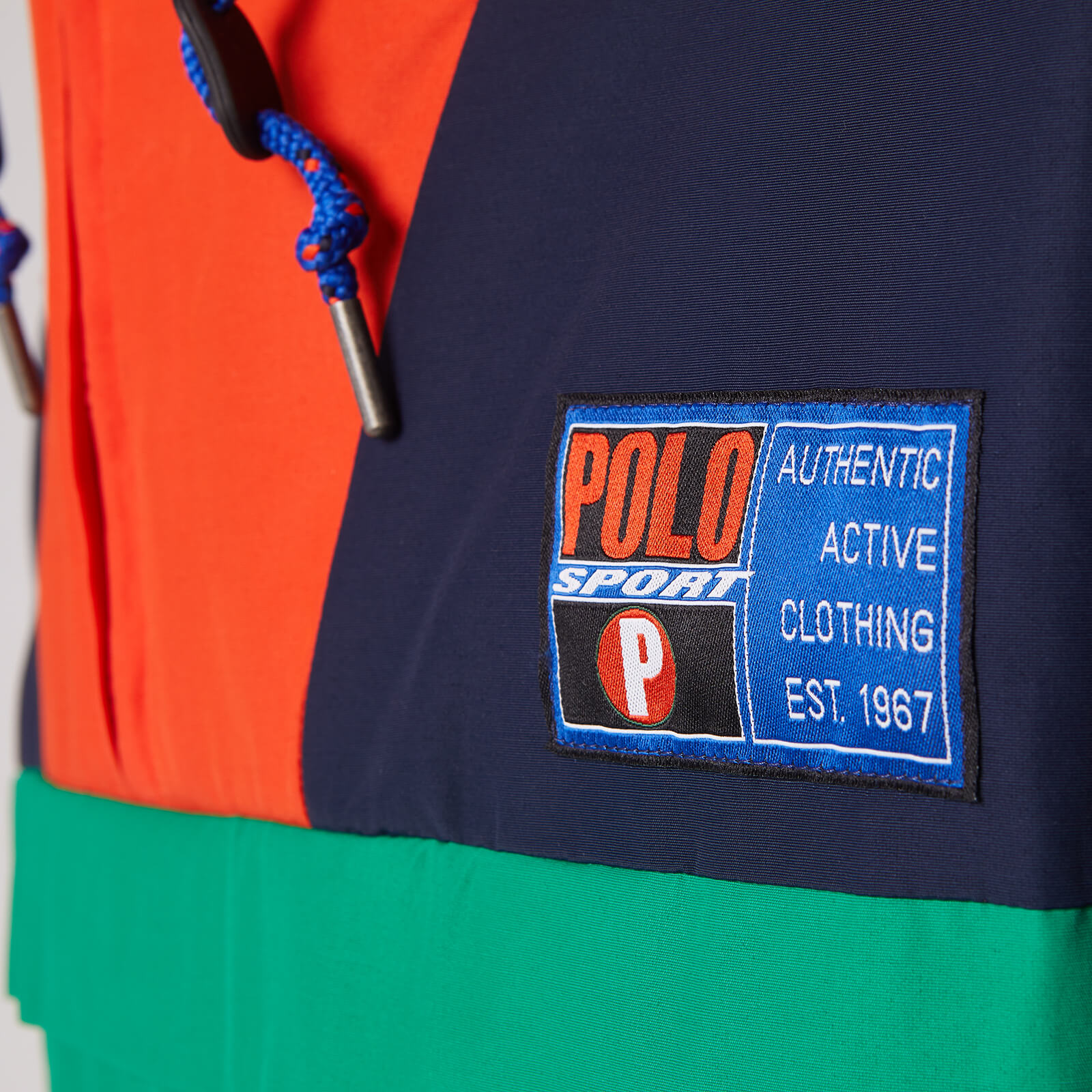 90s Polo Ralph lauren アノラック ドロコード サイドジップ VINTAGE POLO SPORT BY RALPH LAUREN STRIPED COTTON FULL ZIP