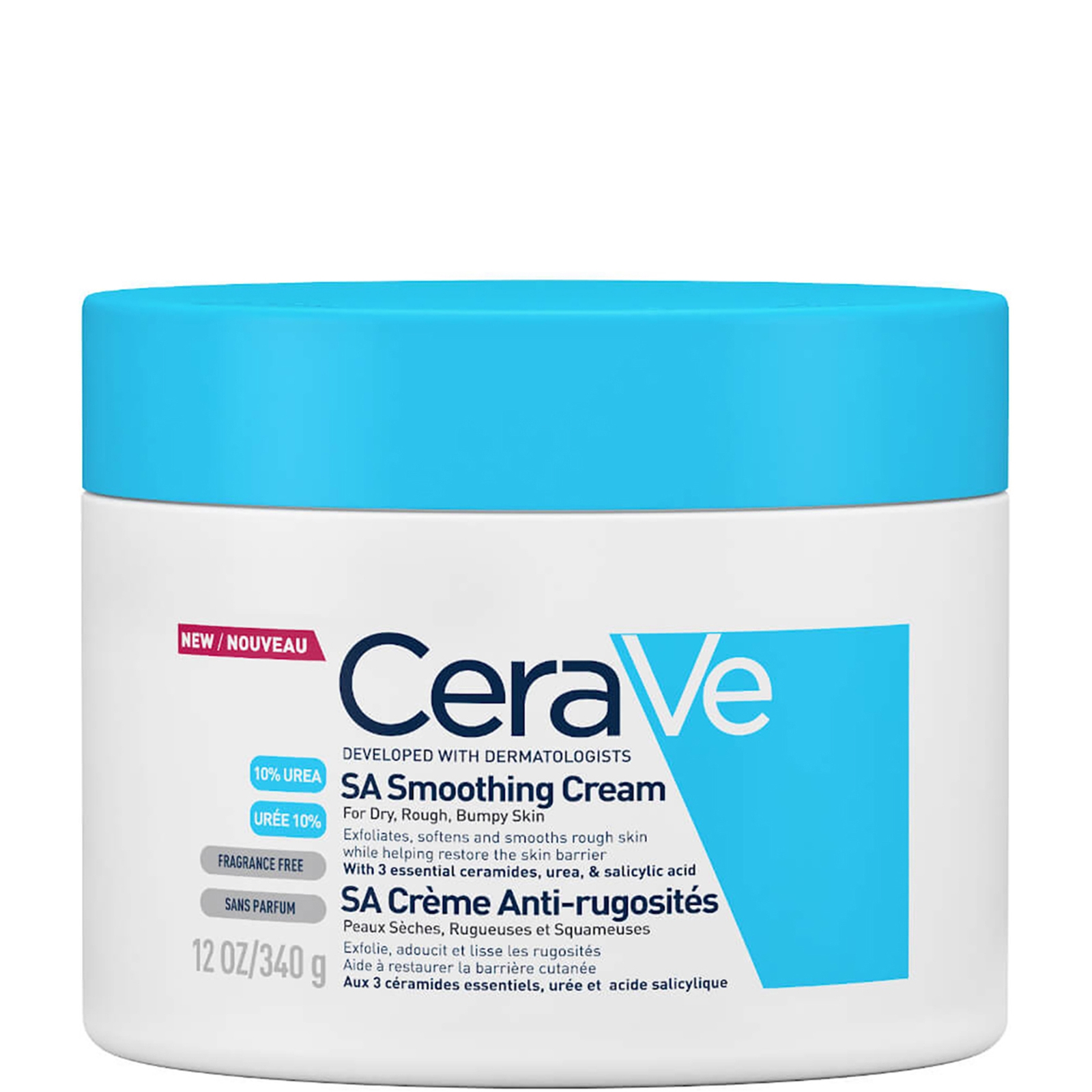 CeraVe SA Smoothing Cream with Salicylic Acid for Dry, Rough & Bumpy Skin 340g