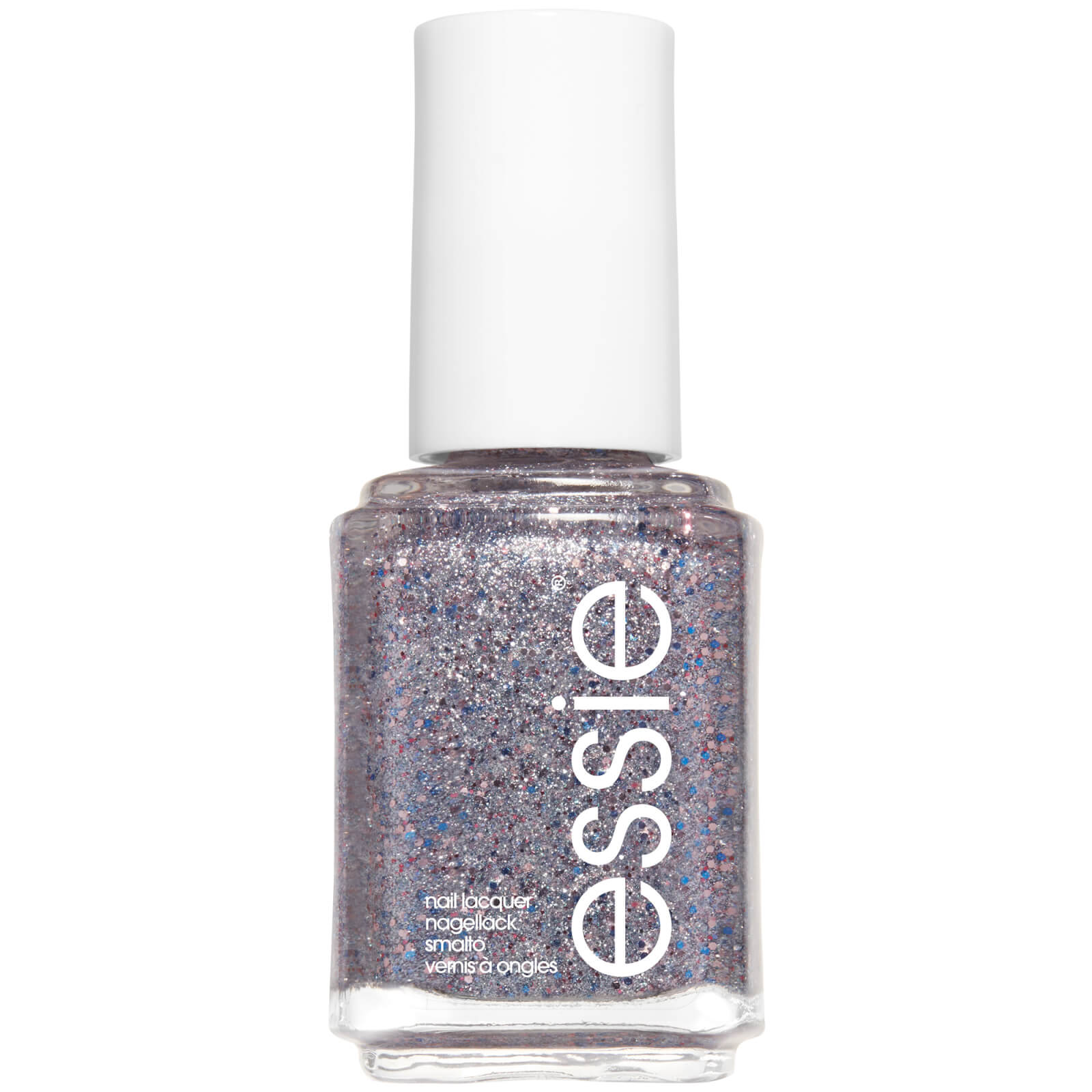 essie 511 Congrats Silver Pink Glitter Nail Polish 13.5ml