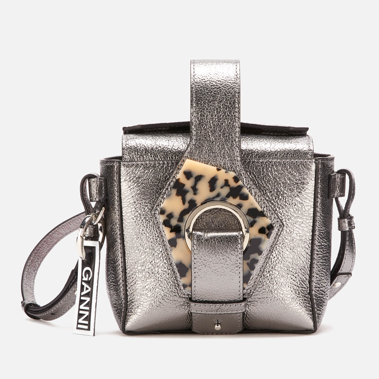 GANNI ショッハハック A66805903 252 Black Black Small Bucky Crossbody Bag | GANNI US