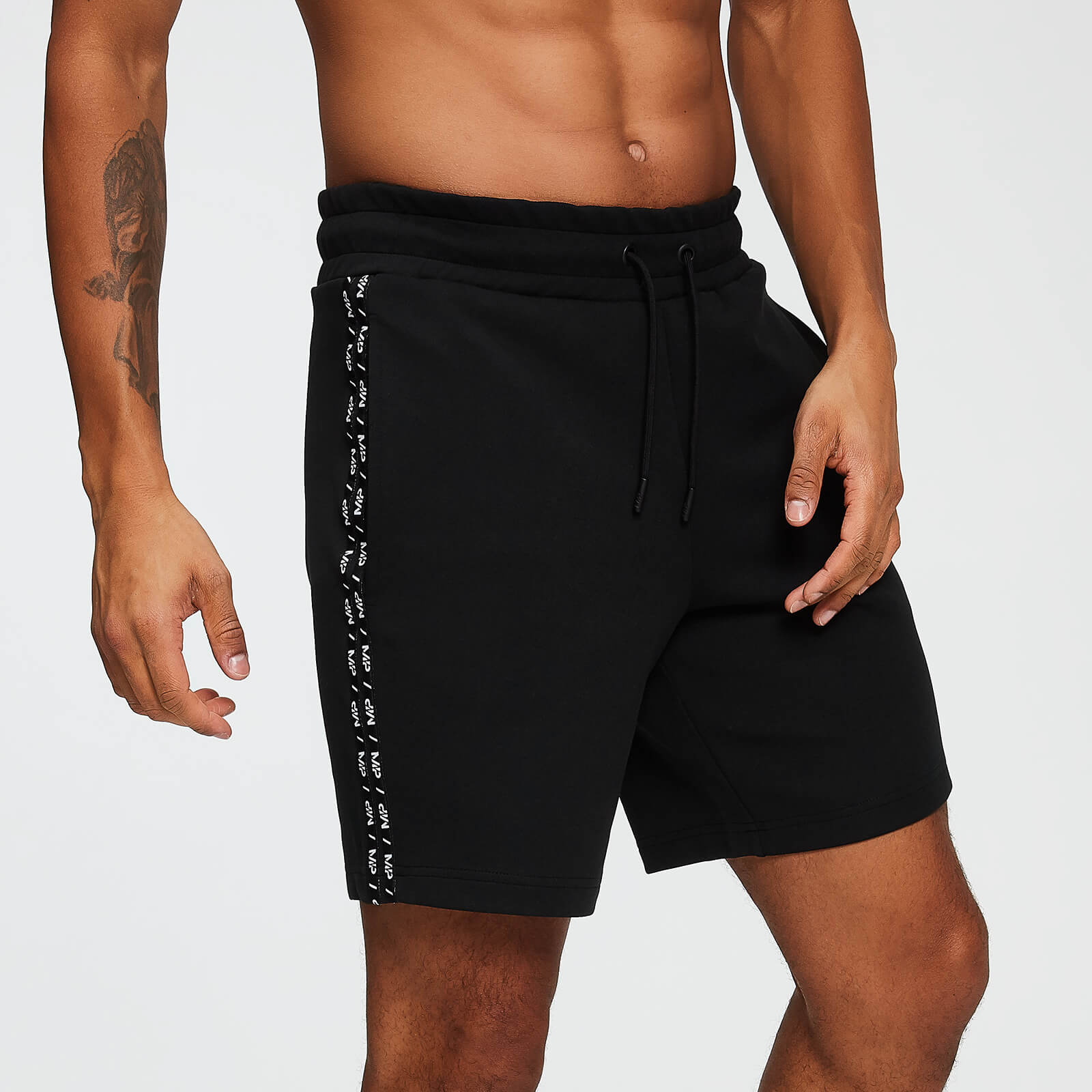 MP Men's Rest Day Double Tape Tricot Shorts - Black - XS