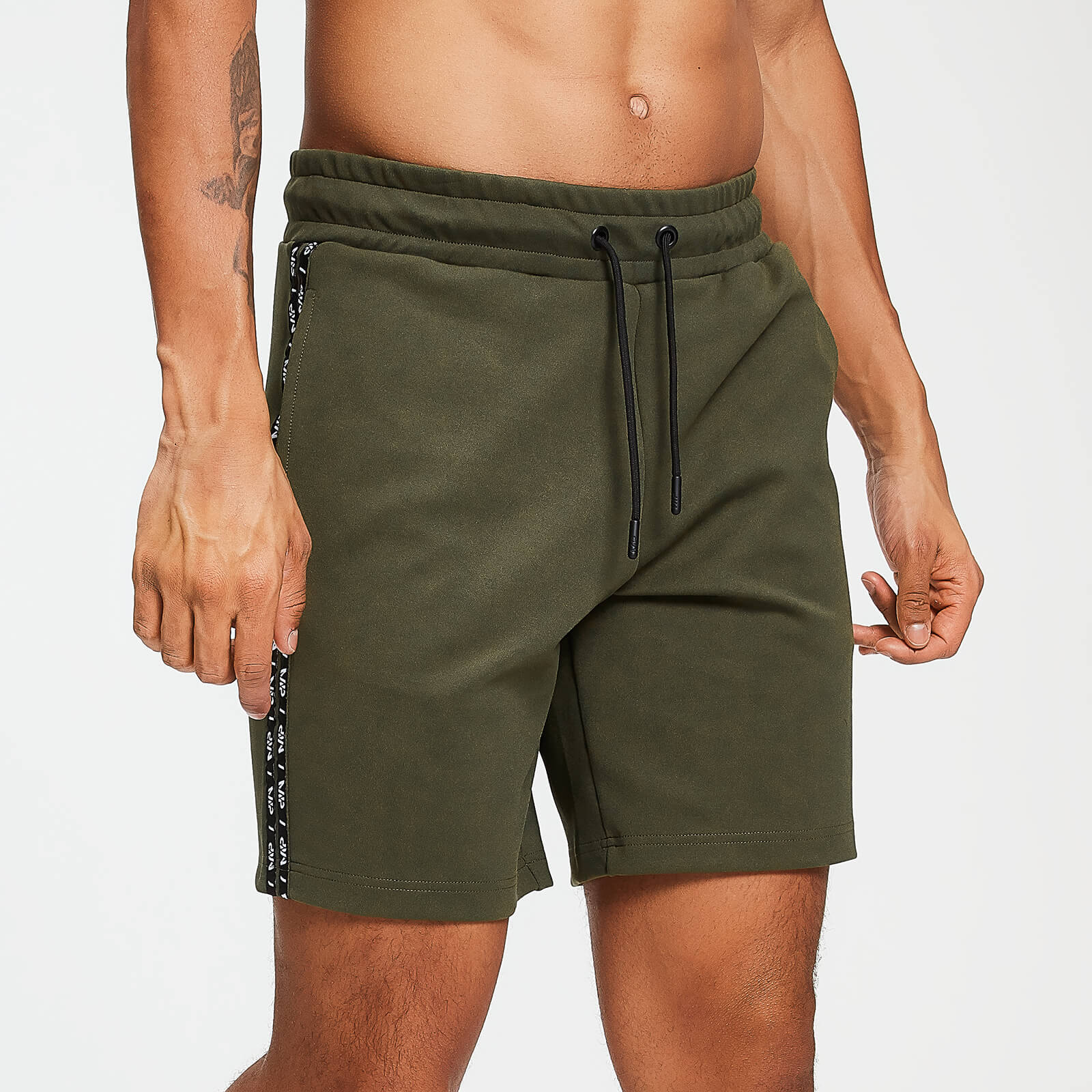 MP Men's Rest Day Double Tape Tricot Shorts - Army Green - XS