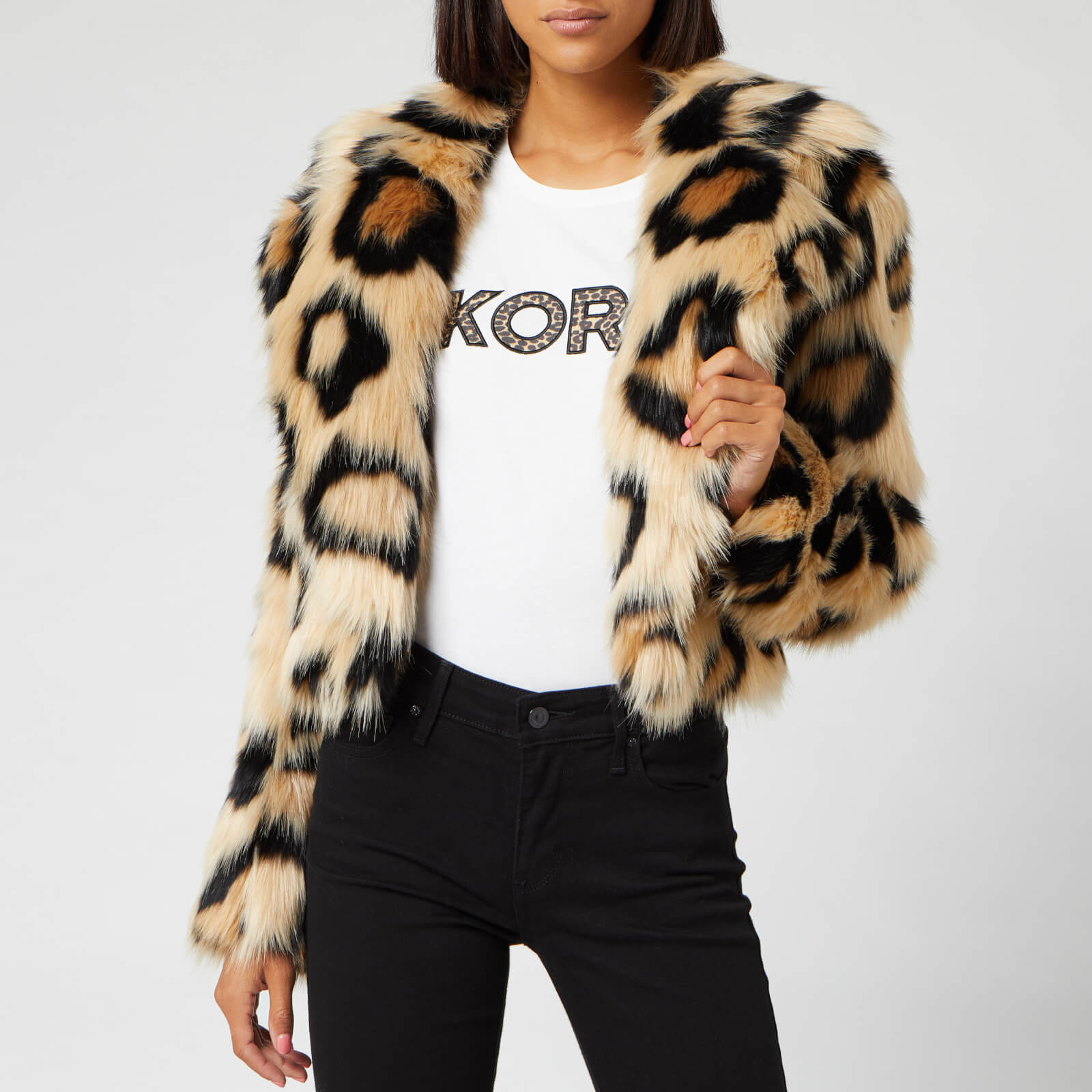 Michael kors fur jacket clearance