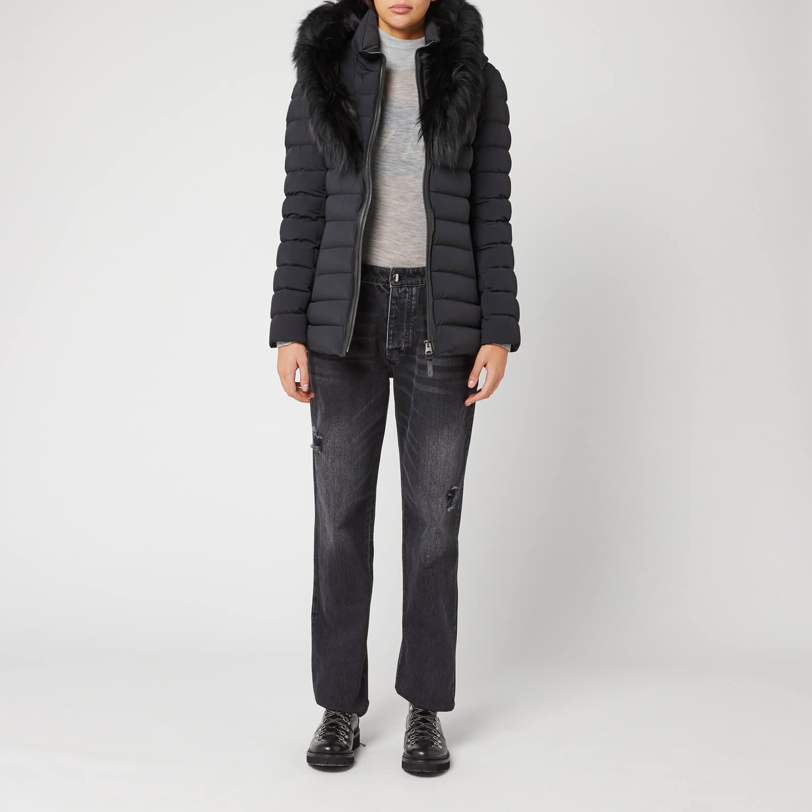 Mackage Women s Kadalina Fur Trim Coat Black Coggles