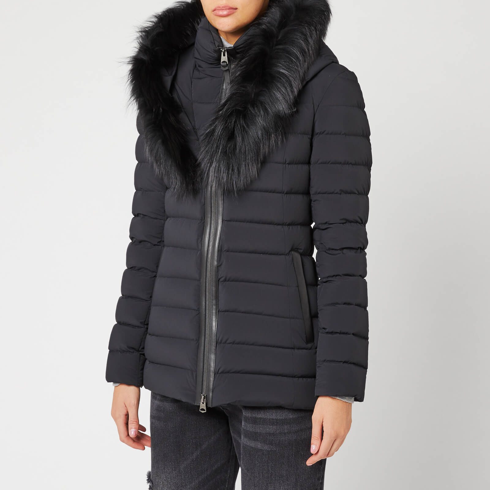 Mackage Women s Kadalina Fur Trim Coat Black XS Coggles