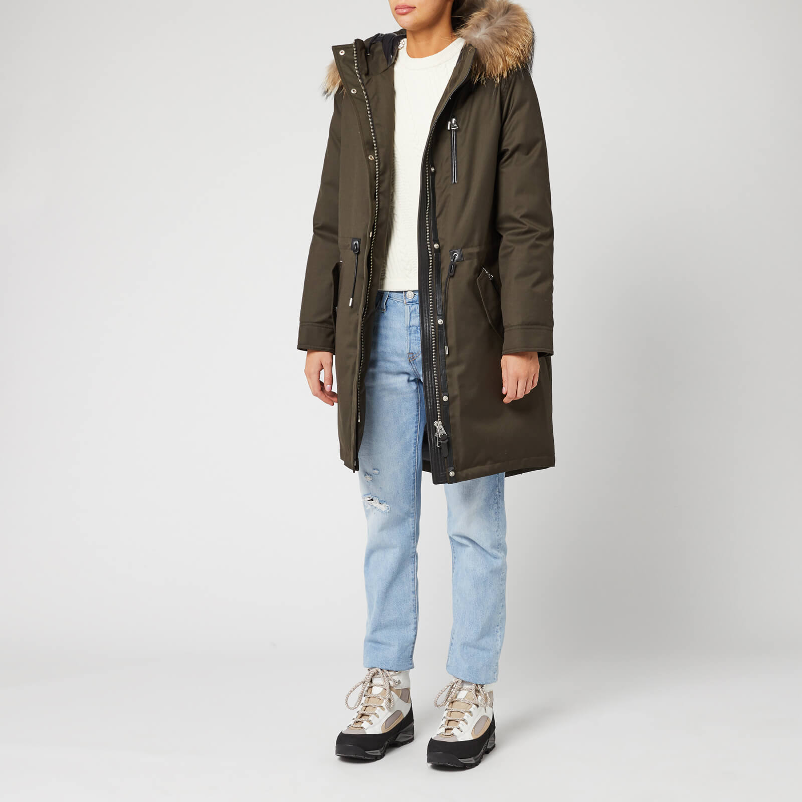 Mackage Women s Rena Twill Parka Army S Coggles