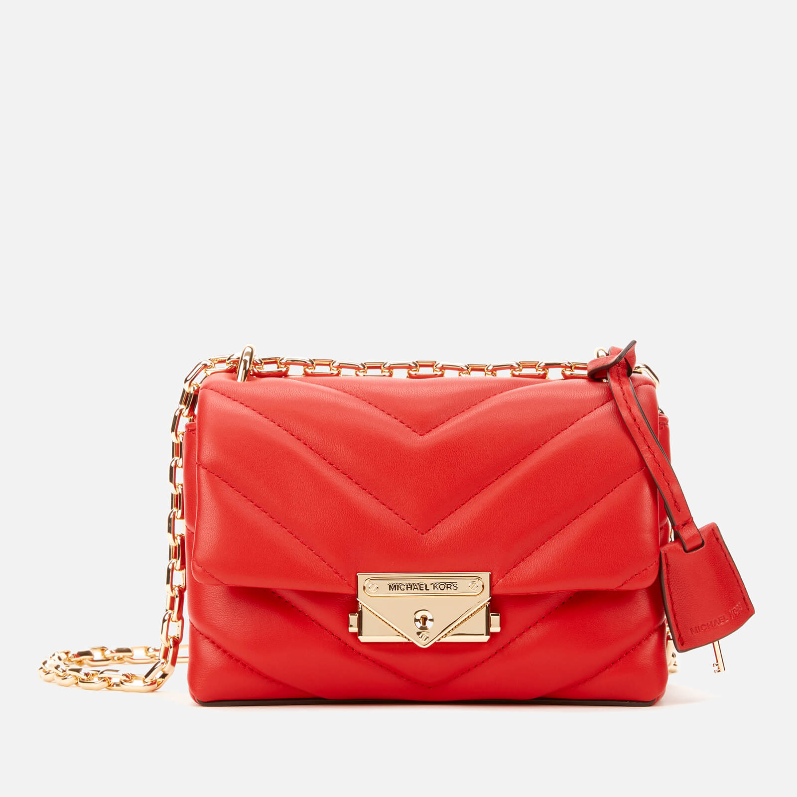 MICHAEL MICHAEL KORS Women s Cece Extra Small Chain Cross Body Bag Bright Red Coggles