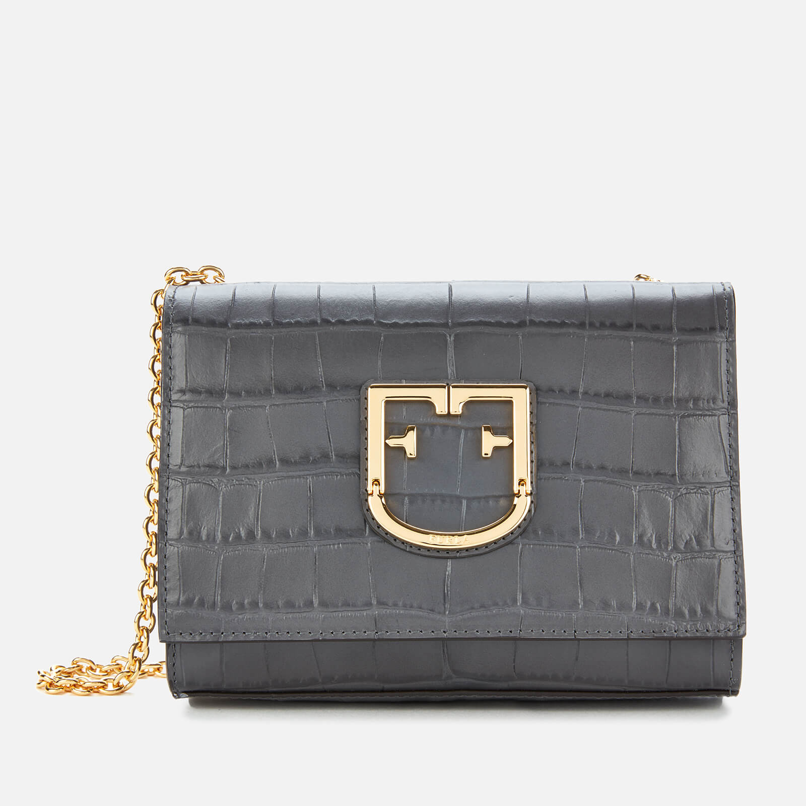 Furla Women s Furla Viva Mini Pochette Bag Grey Coggles