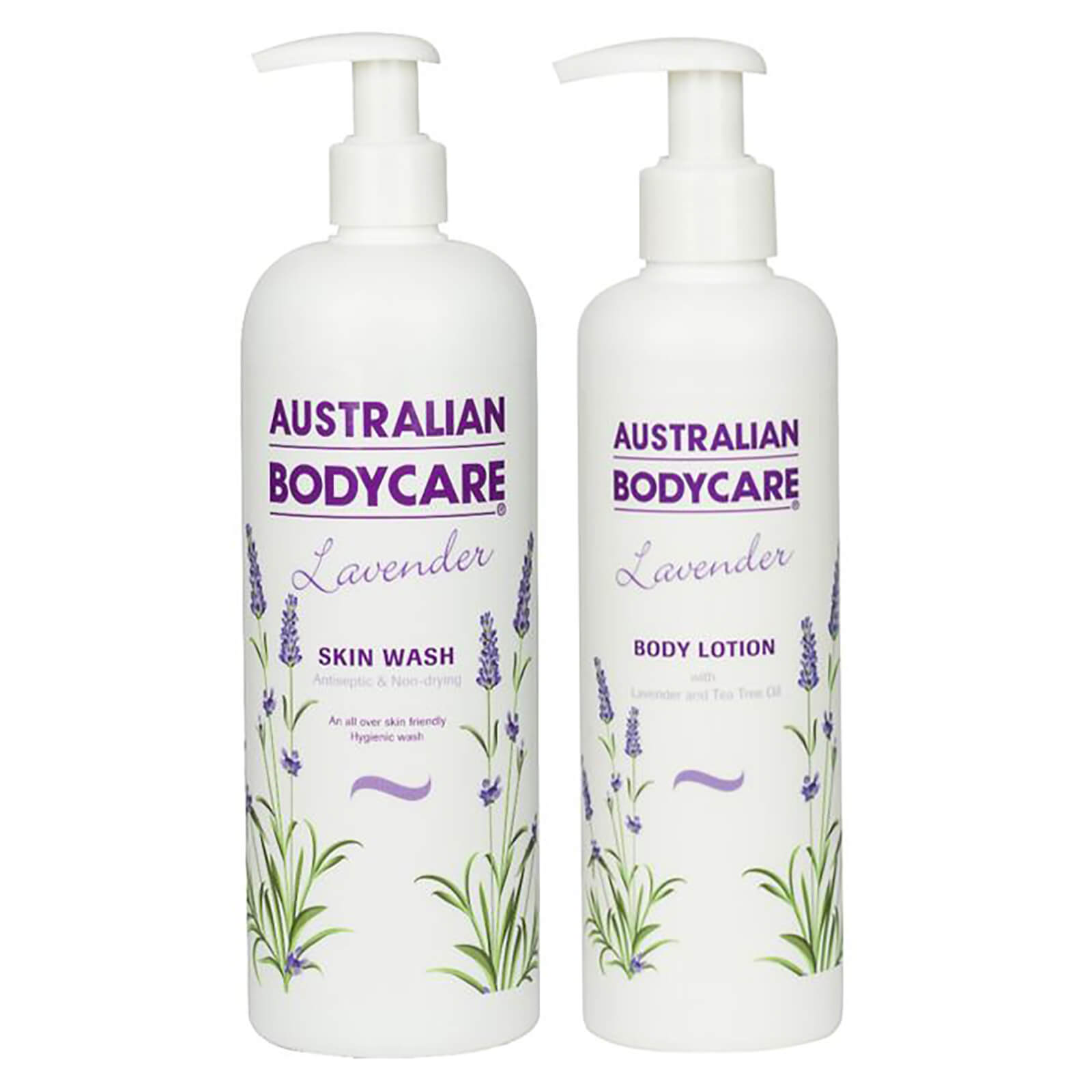 Australian Bodycare Lavender Skin Wash 500ml and Lavender Body Lotion 250ml Bundle