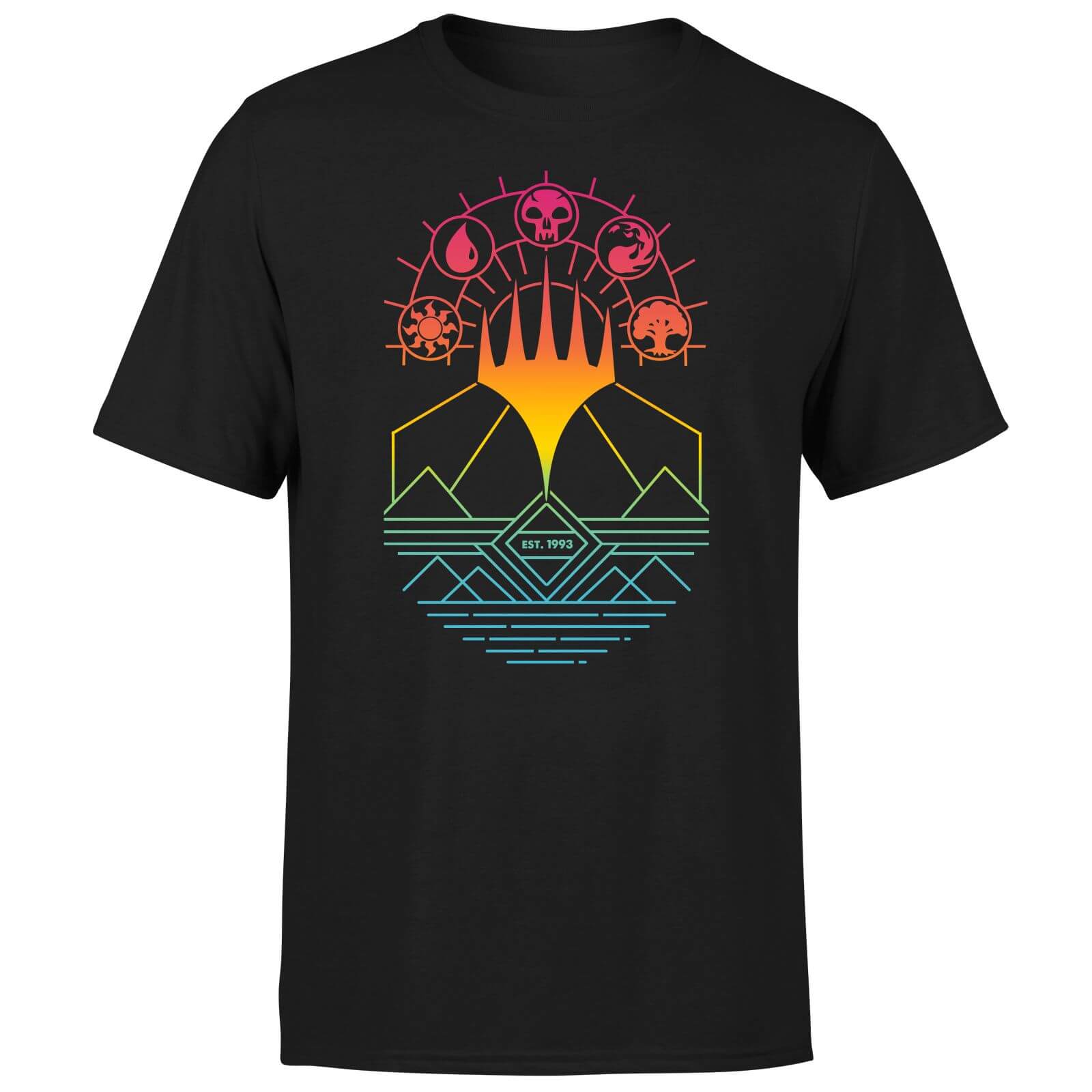 Magic The Gathering Colour Linework Design Men's T-Shirt - Black - S ...