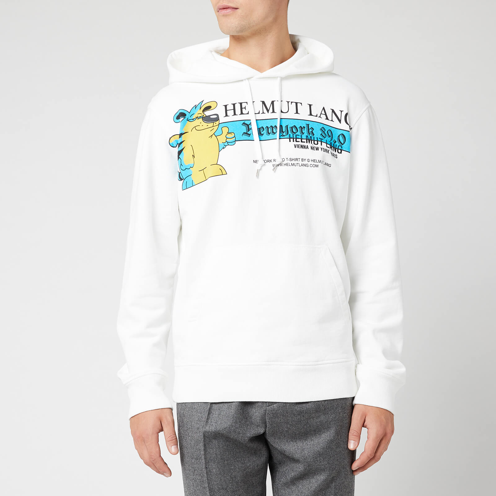 Helmut Lang Men s Pz Radio Hoody Chalk White S Coggles