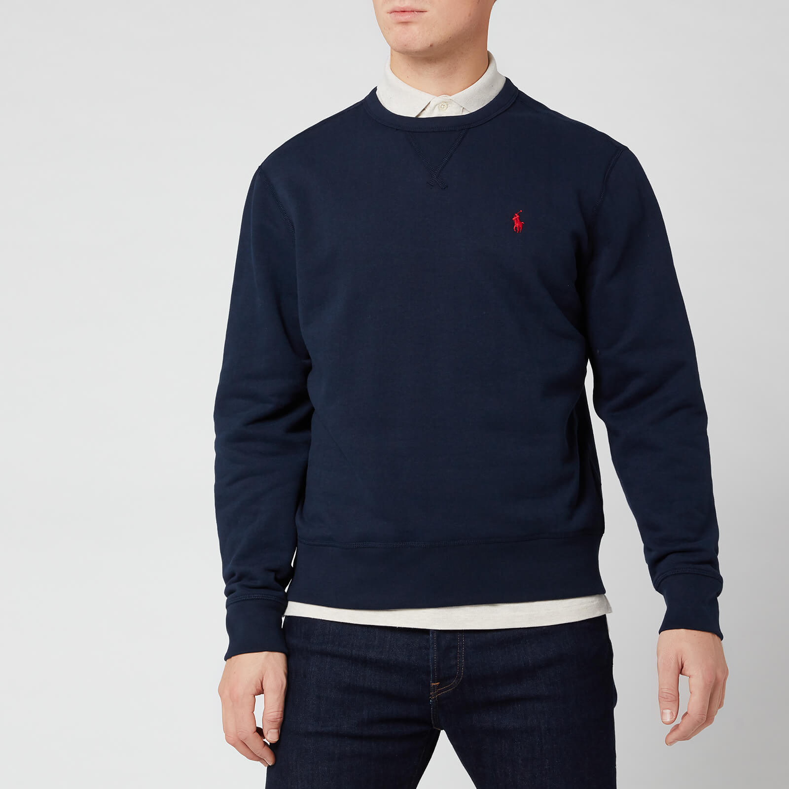 Navy blue ralph lauren sweatshirt hotsell