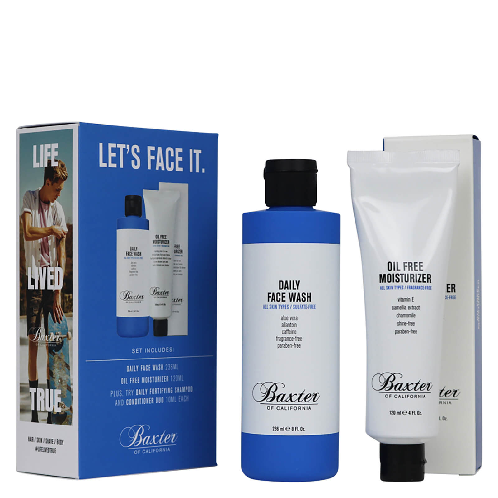 Baxter of California Let's Face it Men's Skincare Grooming Kit