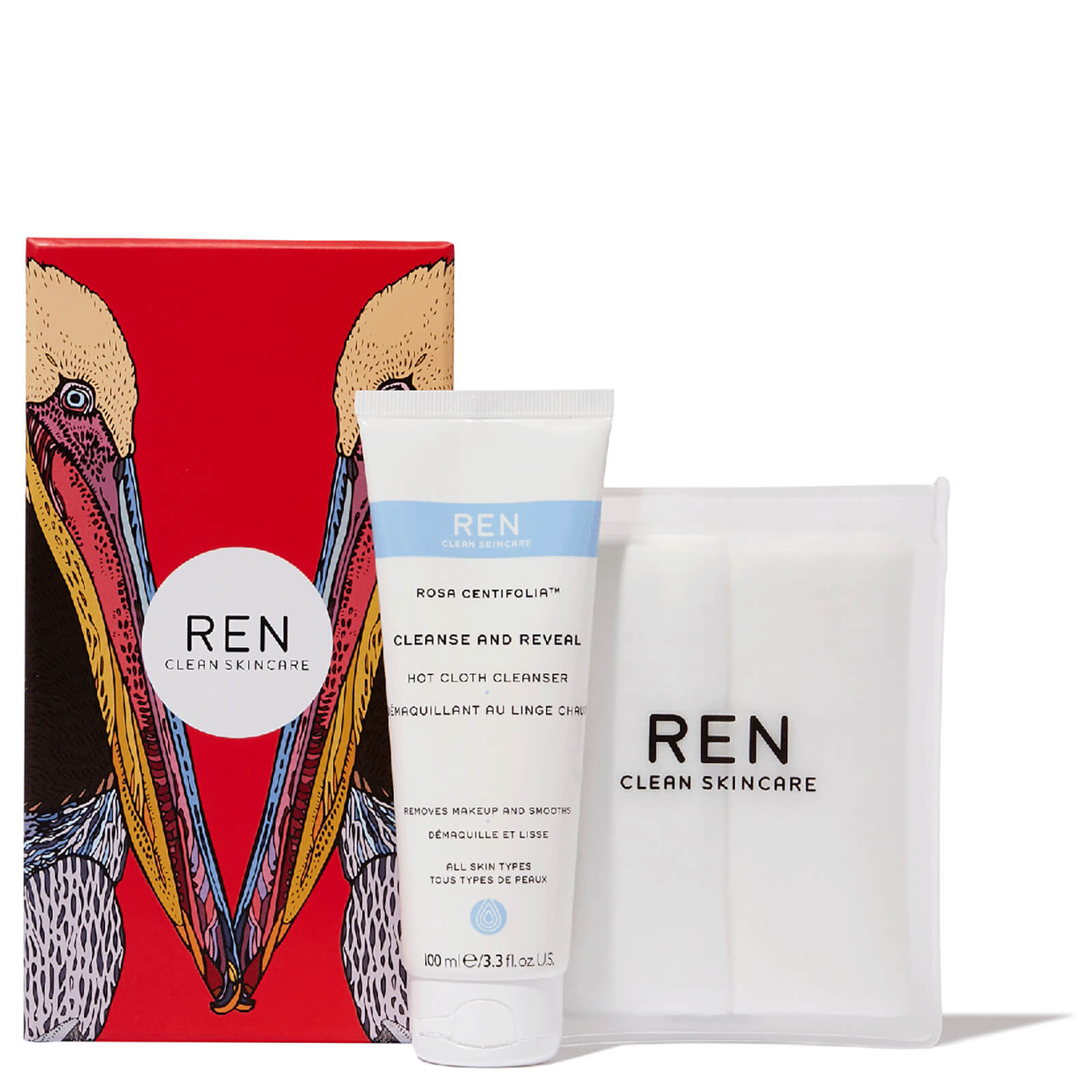 REN Rosa Centifolia Cleanse and Reveal Hot Cloth Cleanser 100ml