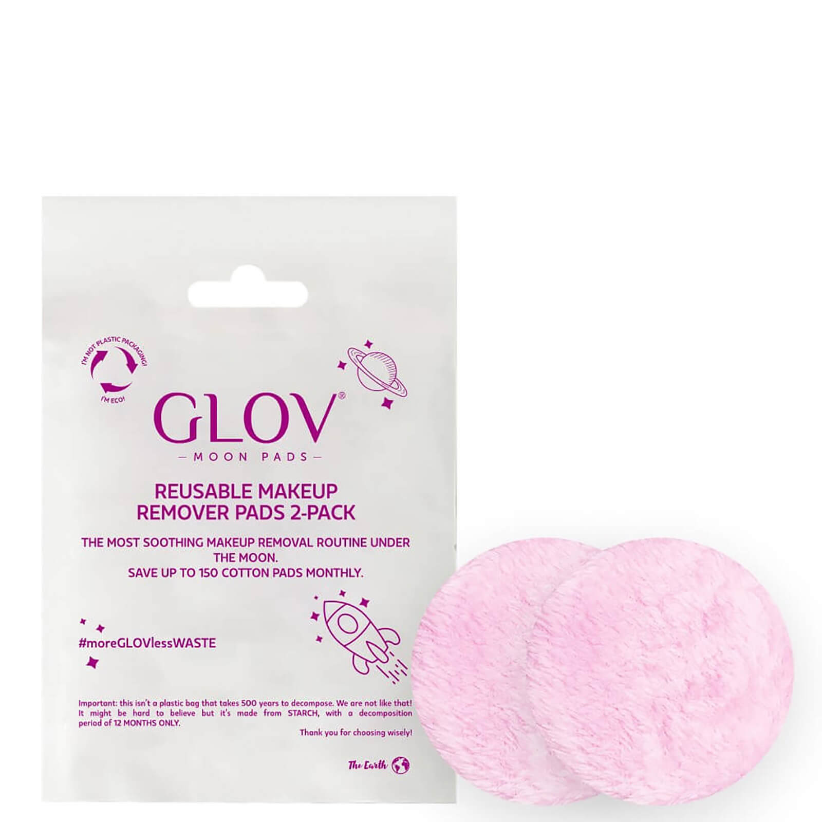 GLOV® Reusable Cosmetic Pads - Pink (Pack of 2)