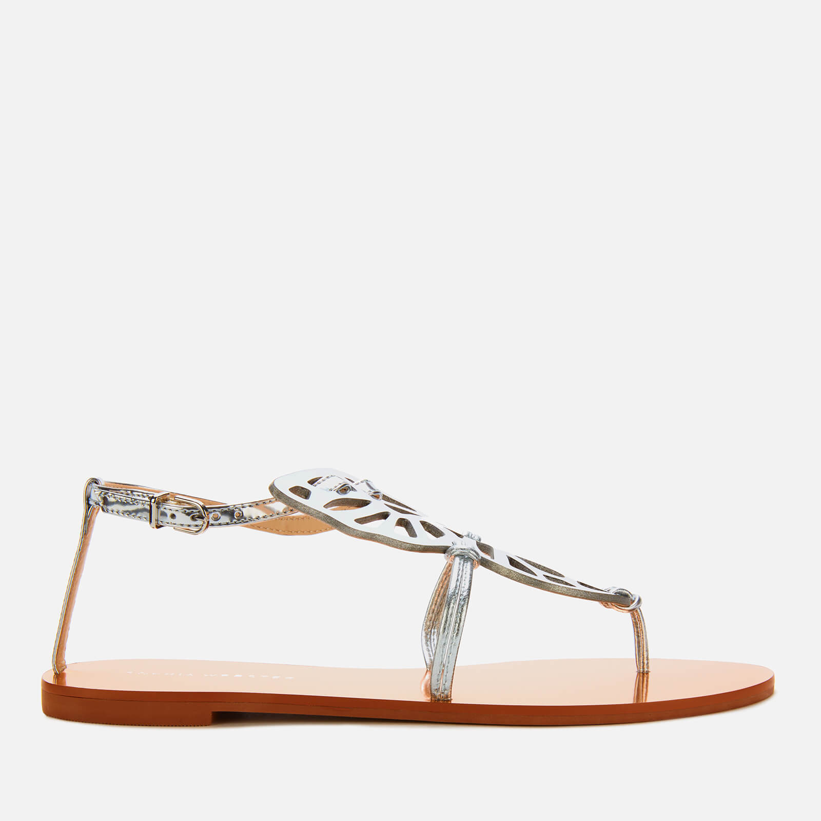 Sophia Webster Women s Butterfly Flat Sandals Rose Gold Silver Coggles