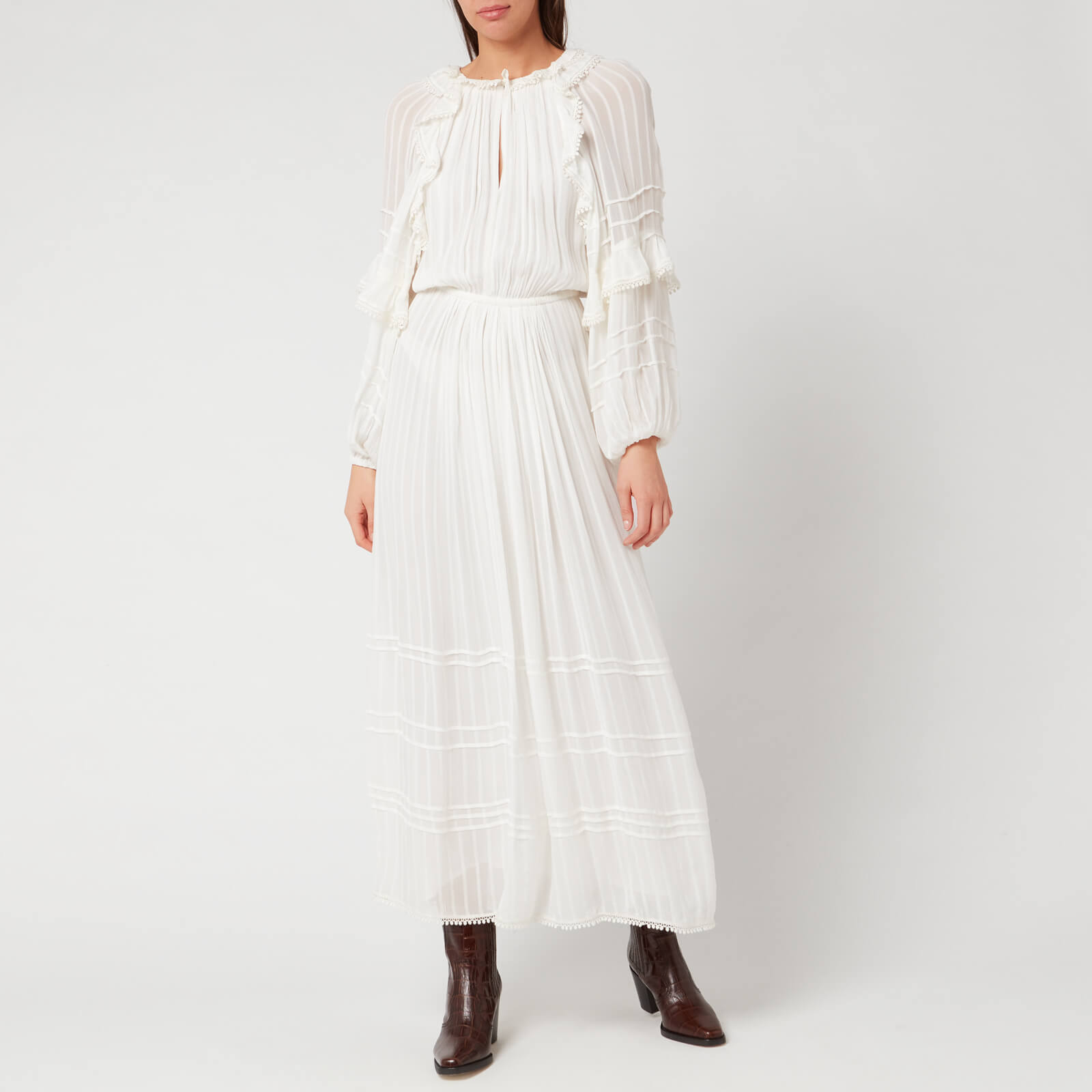 Marant Etoile Women's Justine Dress - White - FR 34/UK 6 | Coggles