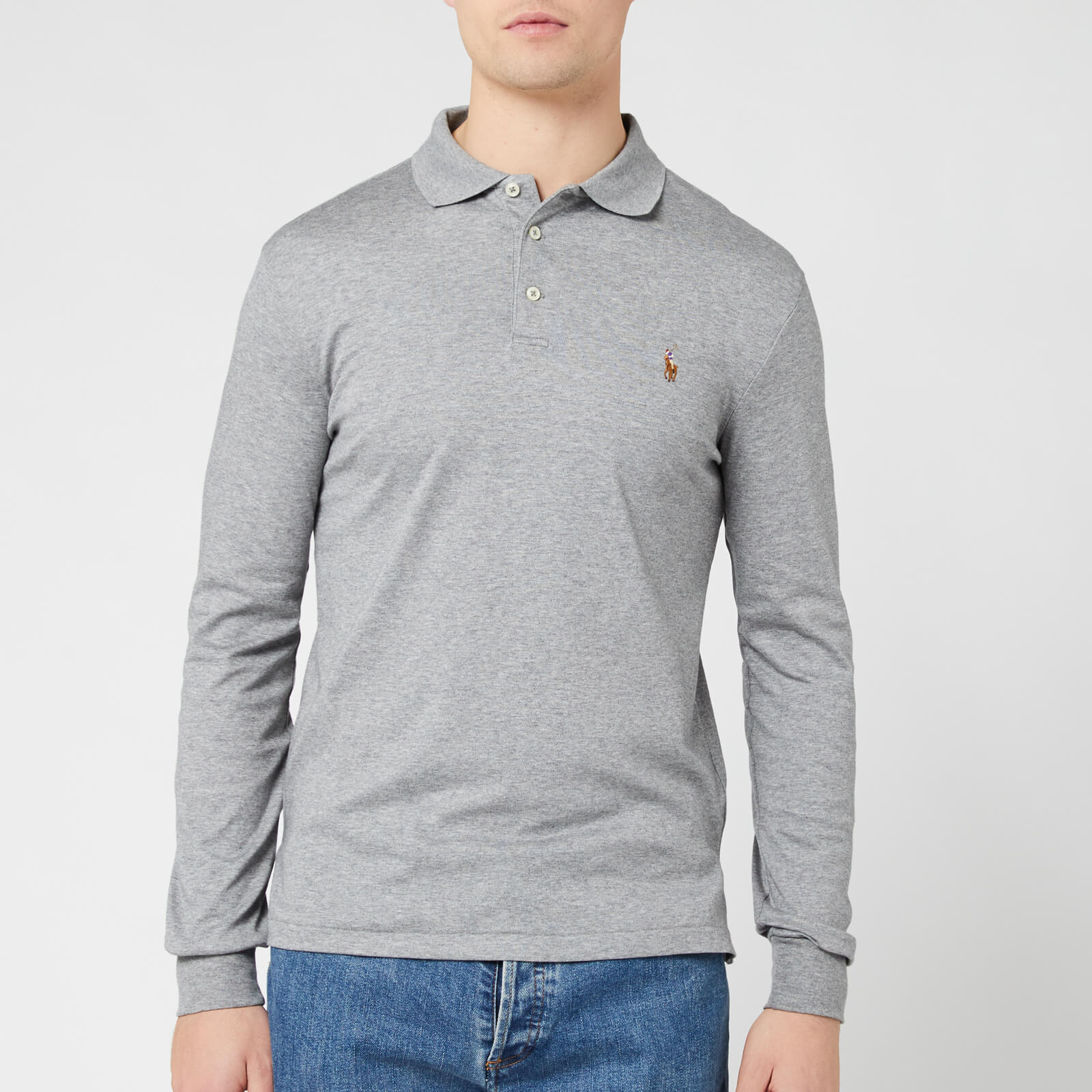 Grey ralph lauren polo shirt new arrivals