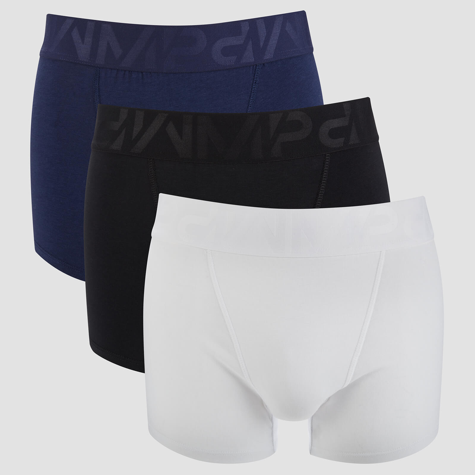 Pack de 2 Boxers Desportivos Para Homem - Preto/Branco/Azul Marinho