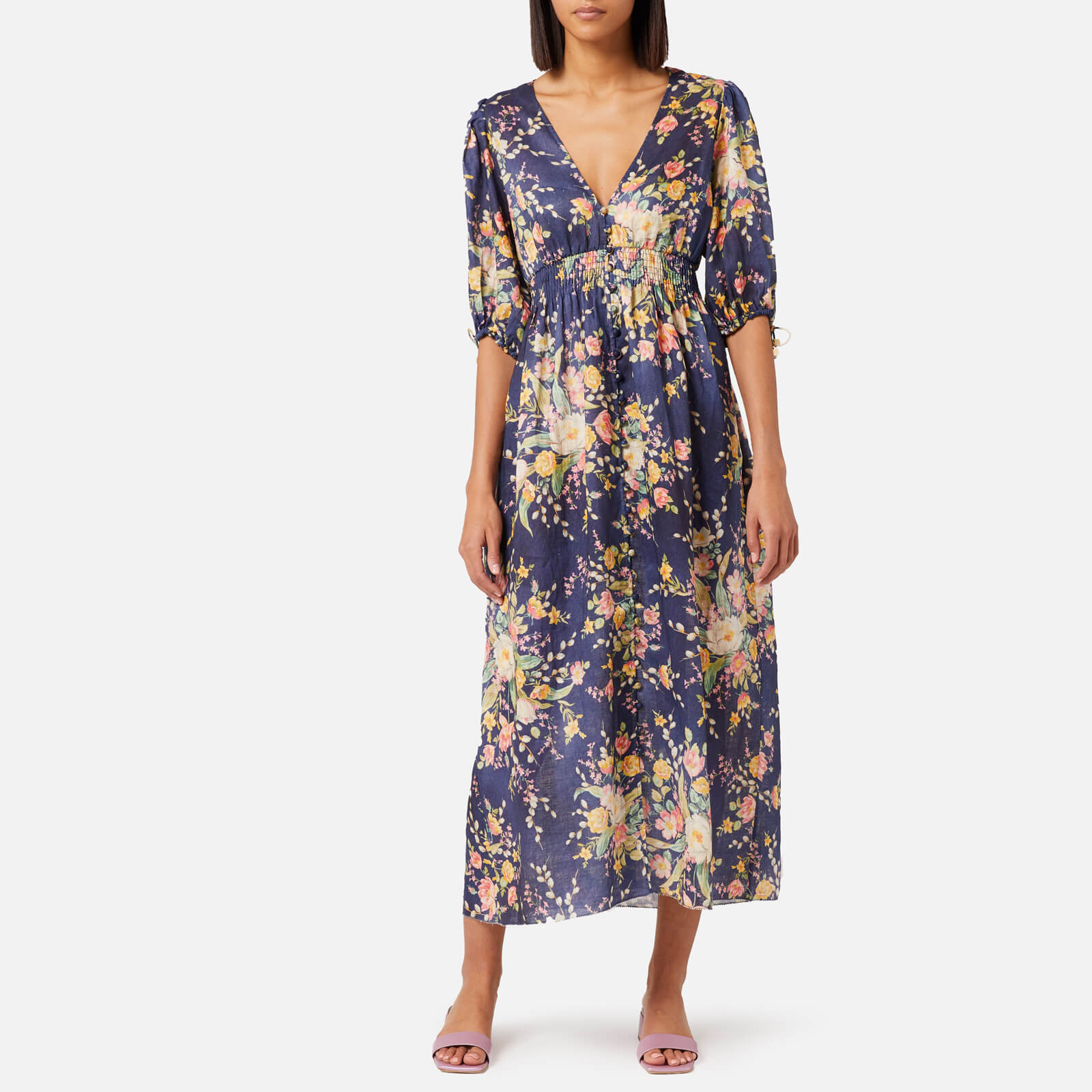 Zimmermann melody shirred waist dress hot sale