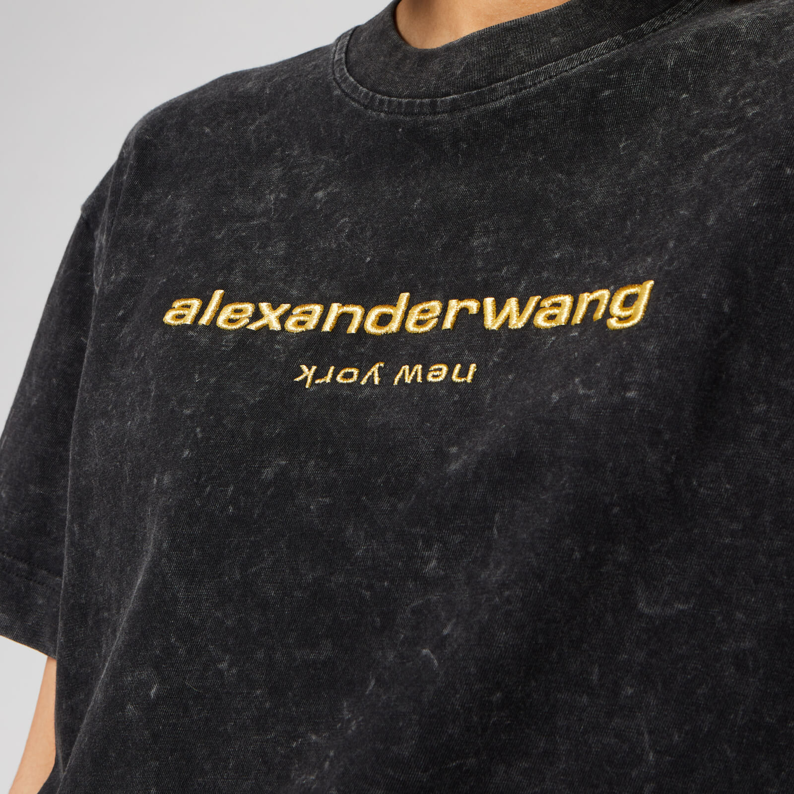 Alexander Wang Women's Acid Wash Short Sleeve T-Shirt with Alexander Wang Women's Acid Wash Short Sleeve T-Shirt with