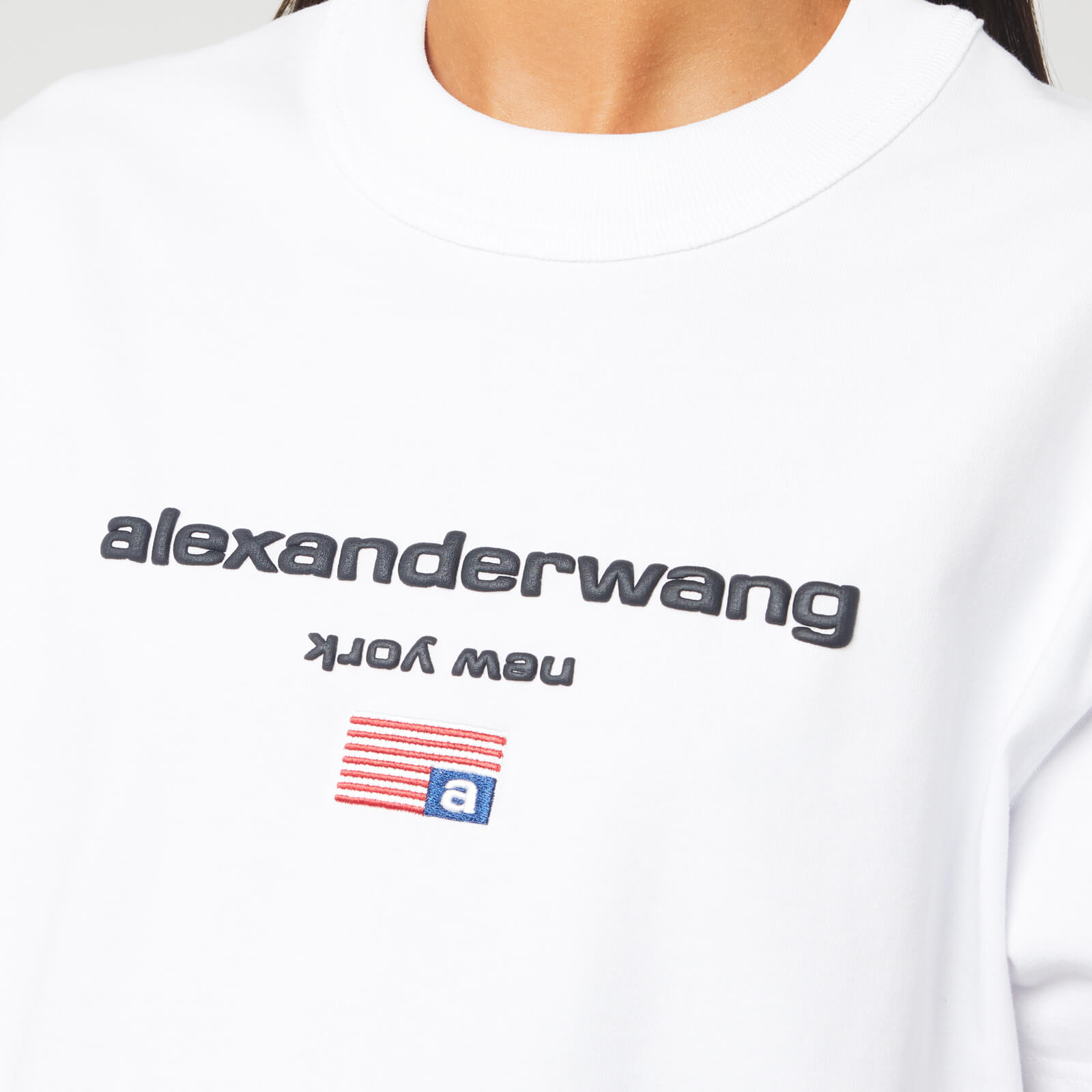 Alexander Wang Women's Short Sleeve Logo Graphic T-Shirt Alexander Wang Women's Short Sleeve Logo Graphic T-Shirt