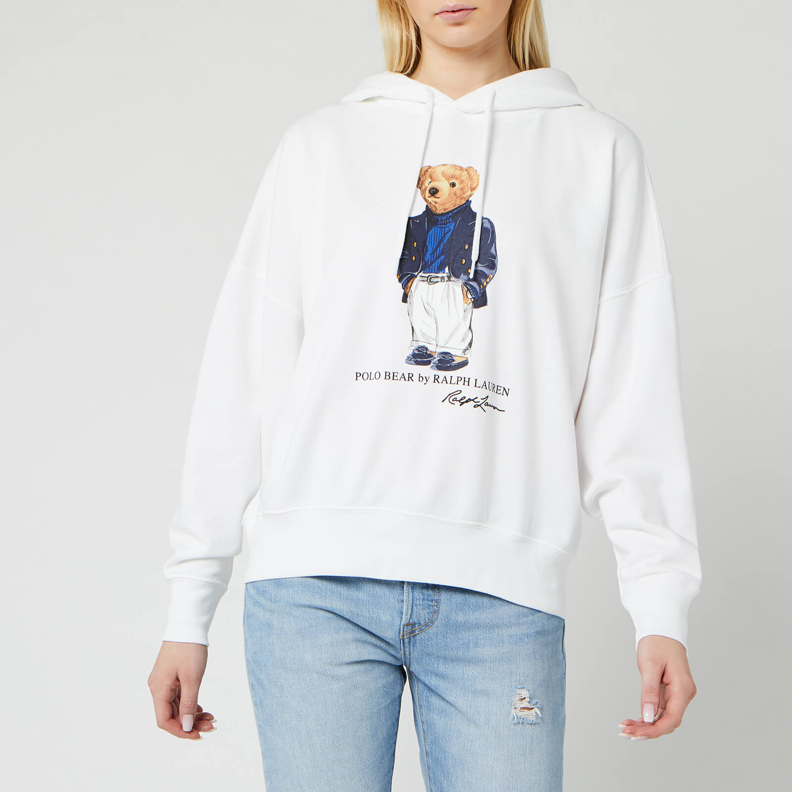 Polo Ralph Lauren Women s Blazer Bear Hoody White Coggles