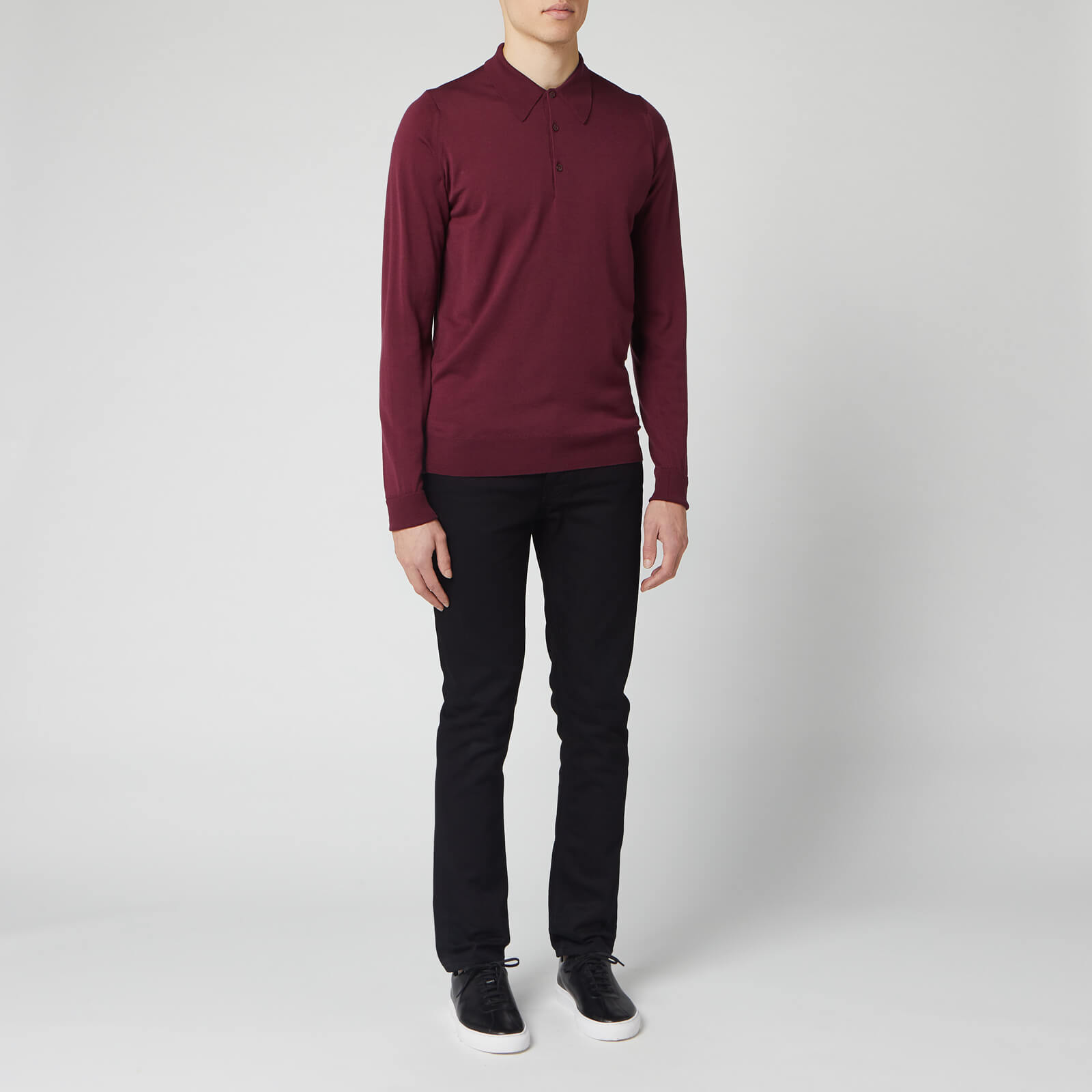 JOHN SMEDLEY Dorset Long-sleeve Polo ③ Dorset - Extra Fine Merino Wool Polo Shirt | John Smedley