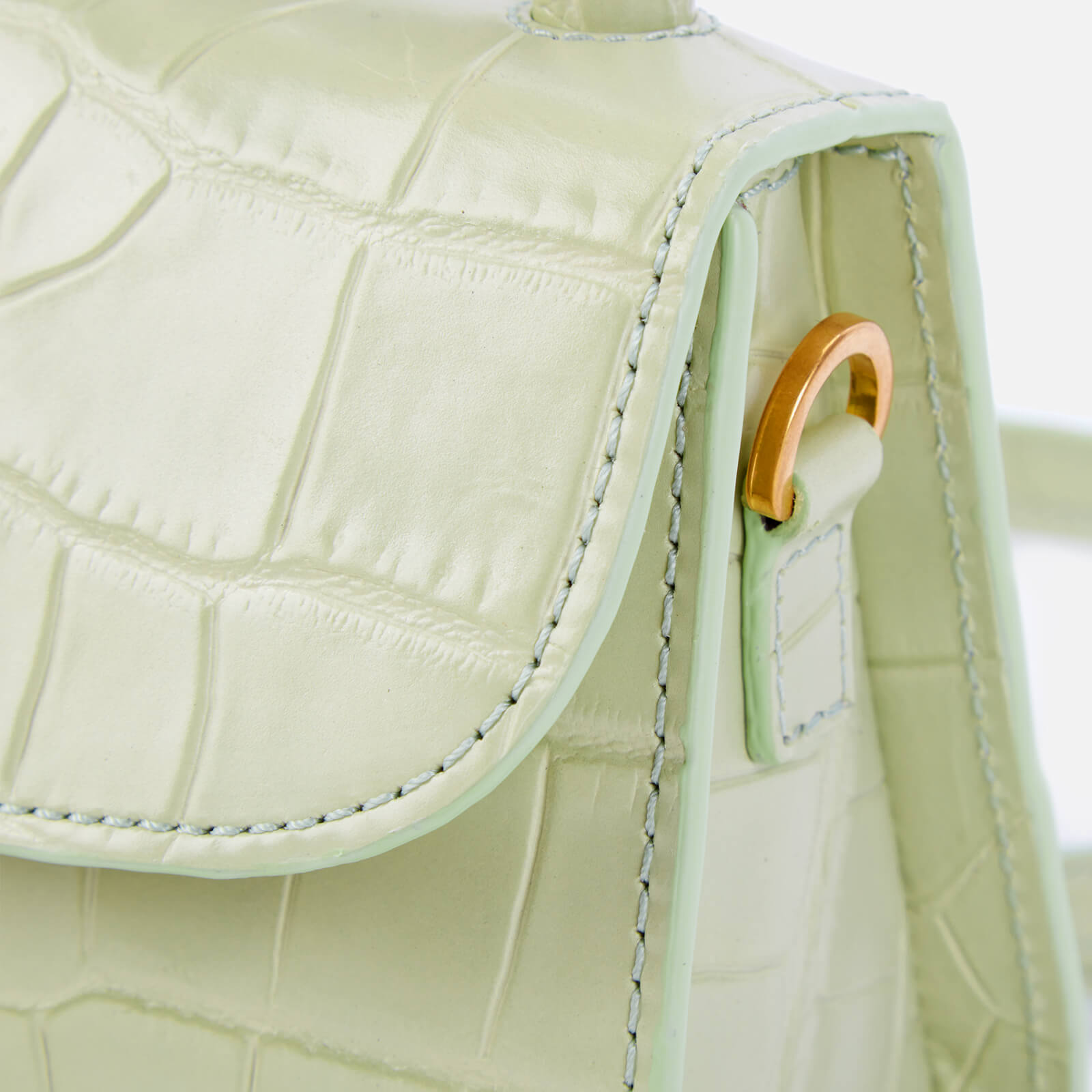 【送料&関税込】BY FAR Light Green Leather Cosmo Handbag THE MAYFAIR LEATHER CROSSBODY BAG - HERITAGE GREEN – STYLE