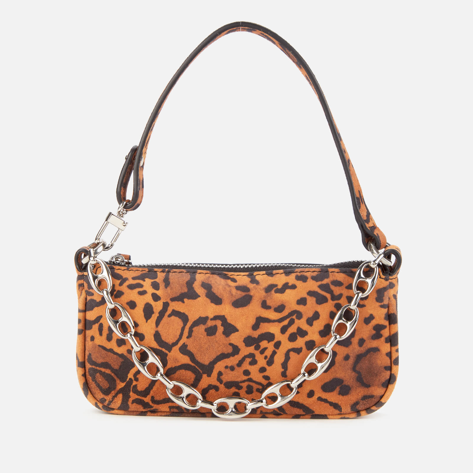 BY FAR Women's Mini Rachel Suede Shoulder Bag - Leopard BY FAR Women's Mini Rachel Suede Shoulder Bag - Leopard
