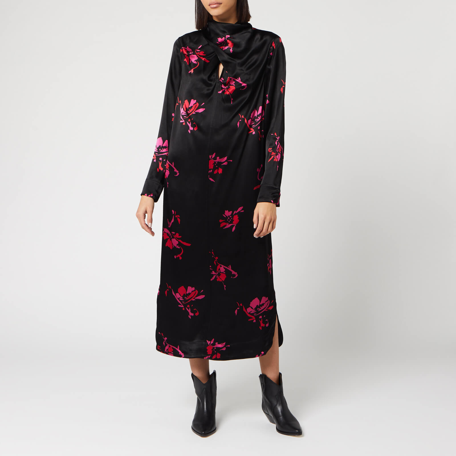 Ganni heavy satin dress 2025