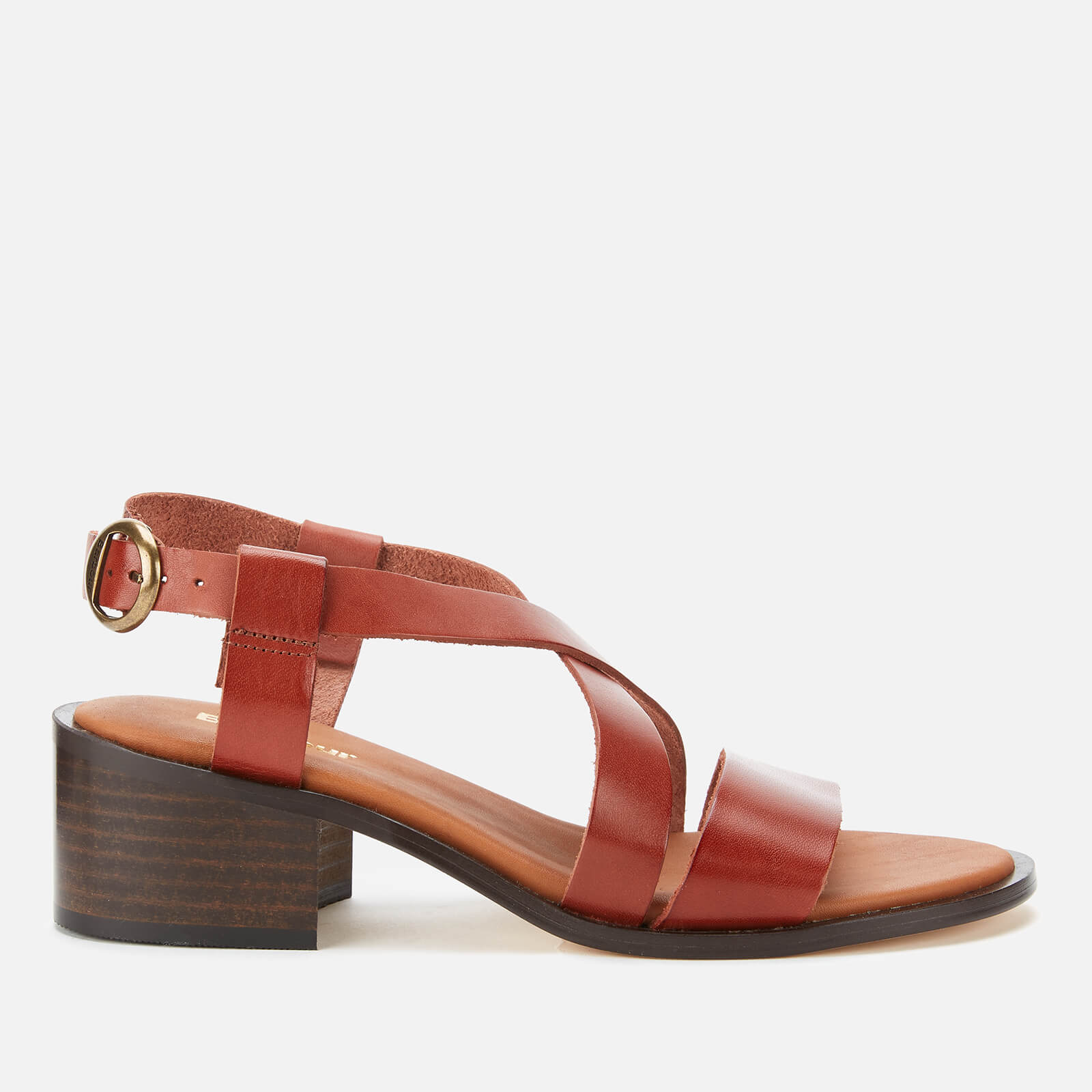 Barbour Women s Thea Block Heeled Sandals Tan Allsole