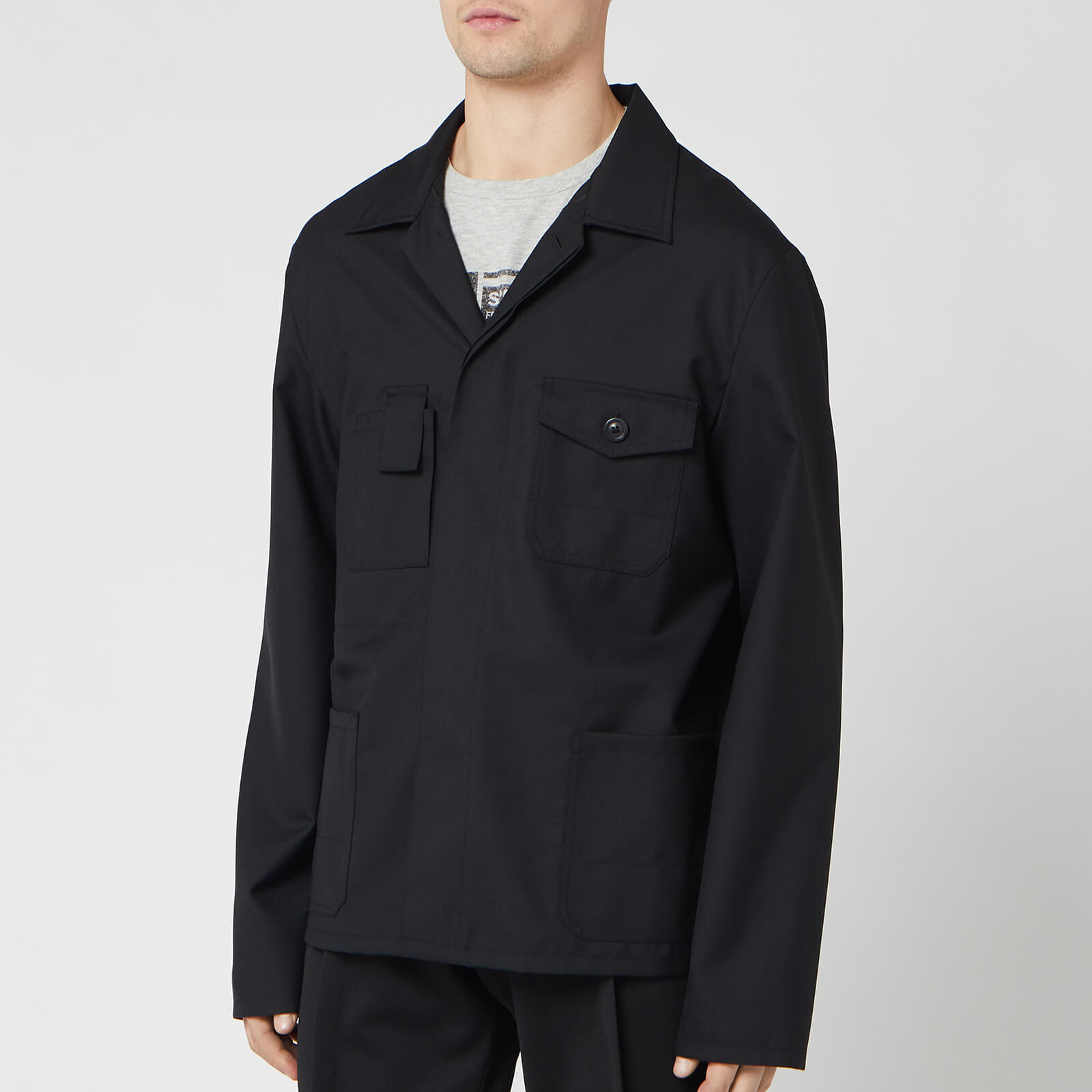 激安通販サイト 人気 - Black - Shirt Over Men's Margiela Maison S Coggles | ジャケット・アウター